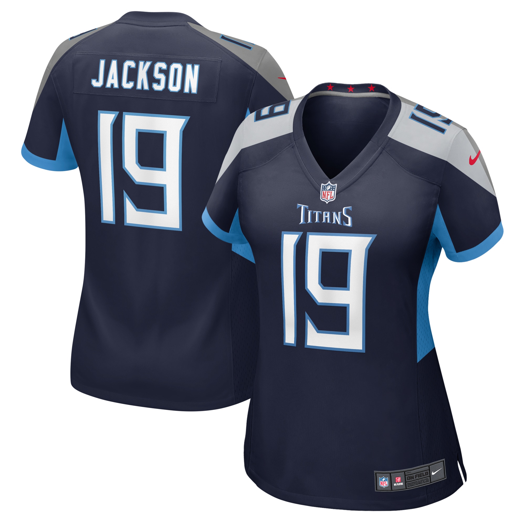 Women's Tennessee Titans Jha'Quan Jackson Navy Game Jersey JS5607 nicesnker