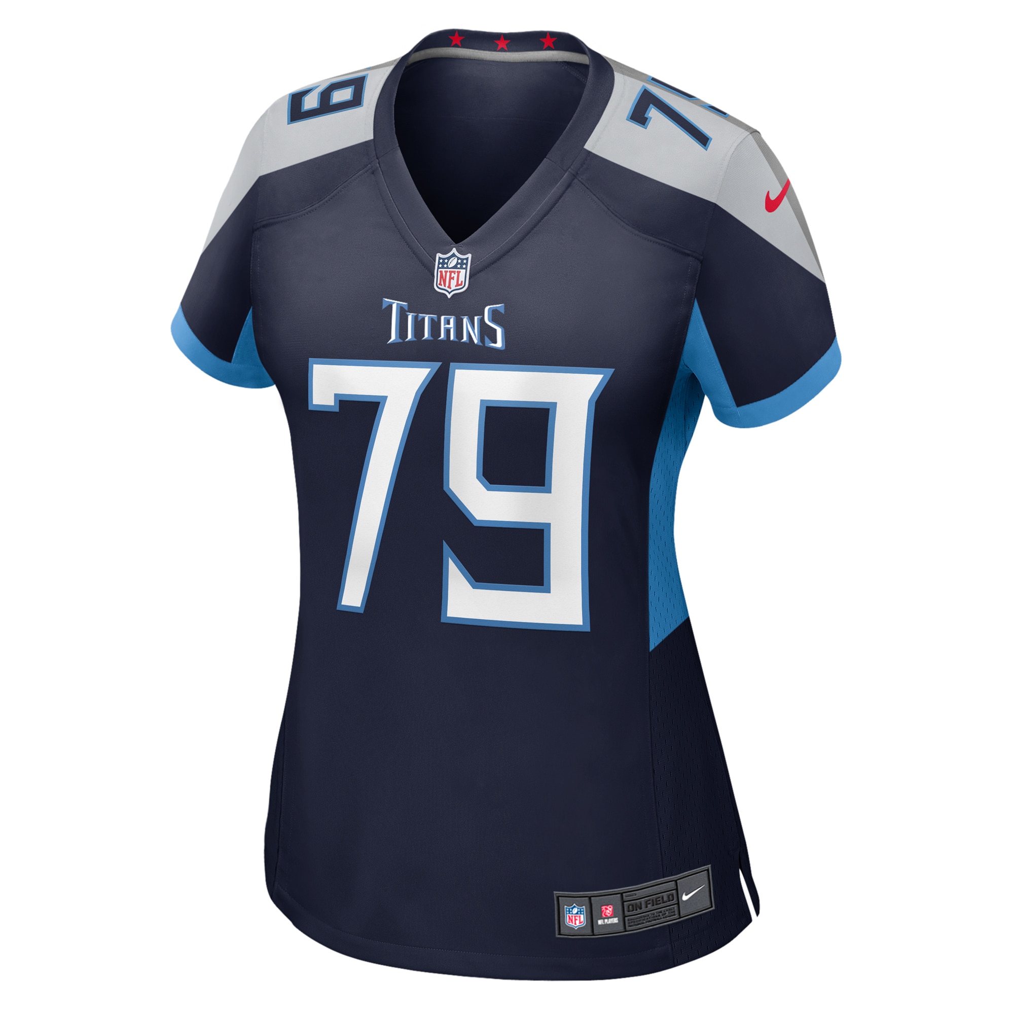 Alternative view of Women's Tennessee Titans Lloyd Cushenberry III Navy Game Jersey JS3921 nicesnker