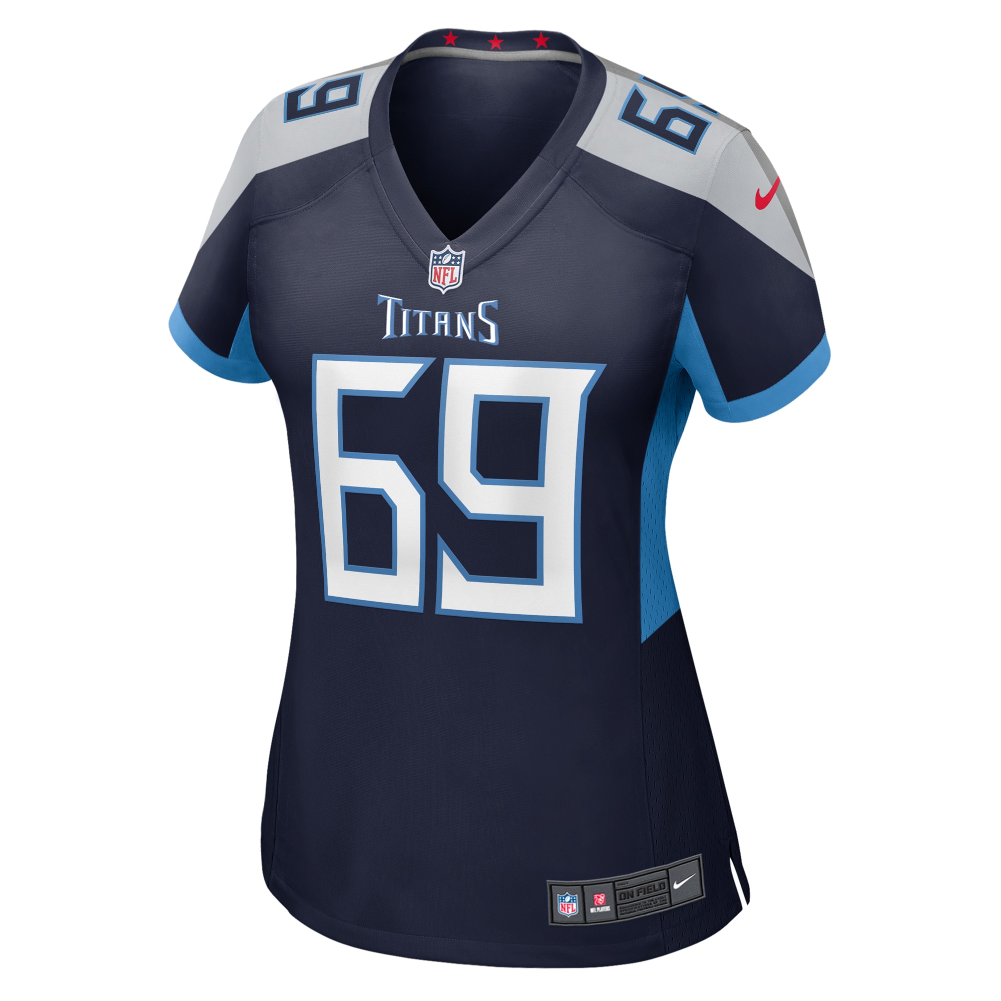 Alternative view of Women's Tennessee Titans Sebastian Joseph-Day Navy Game Jersey JS8543 nicesnker