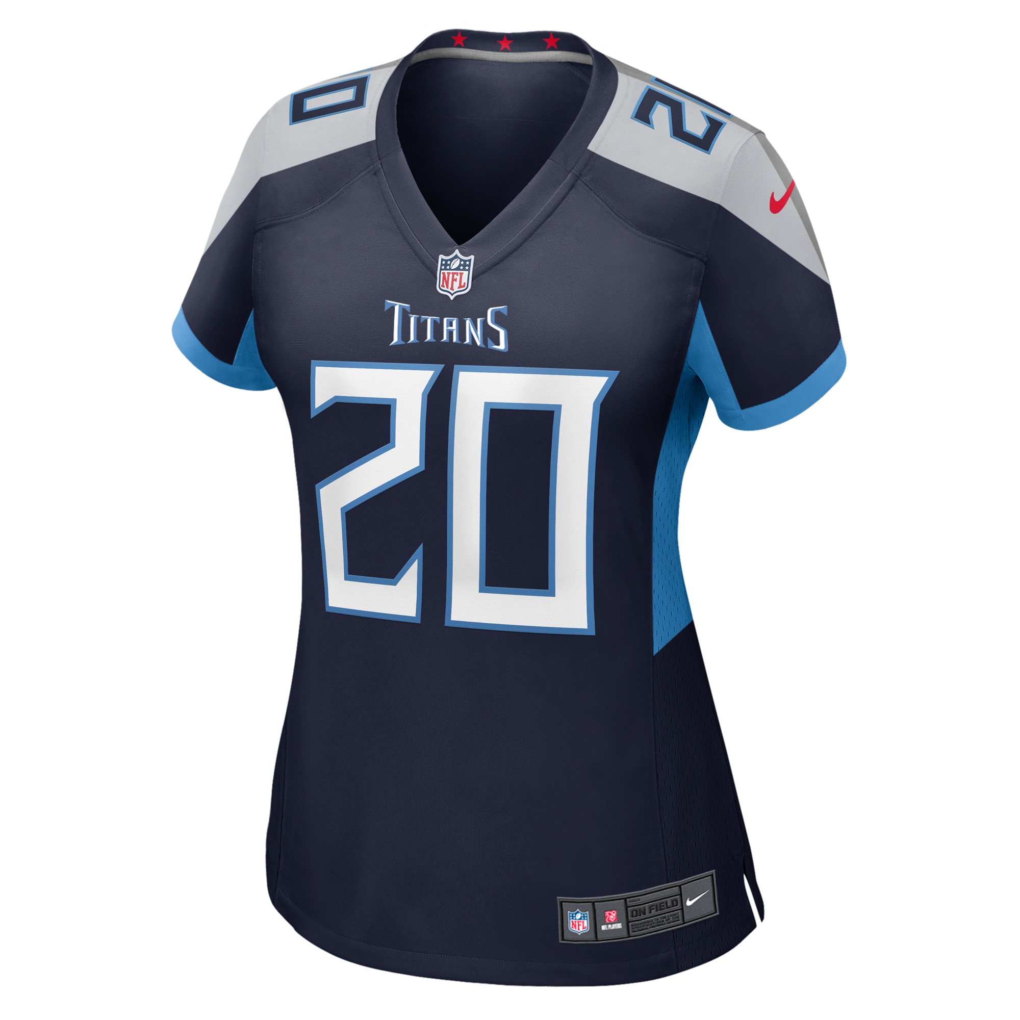 Alternative view of Women's Tennessee Titans Tony Pollard Navy Game Jersey JS4660 nicesnker