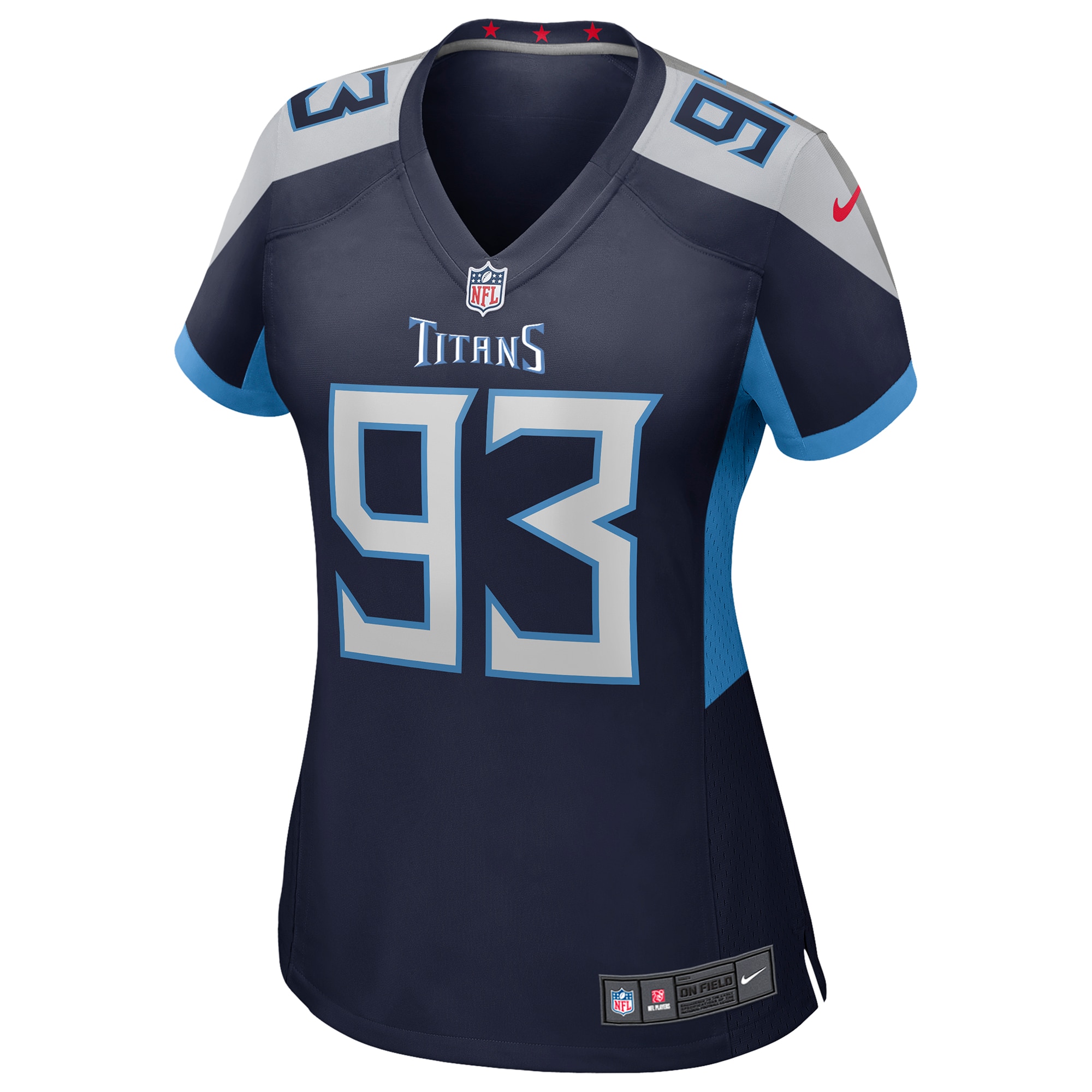 Alternative view of Women's Tennessee Titans T'Vondre Sweat Navy Team Game Jersey JS5490 nicesnker