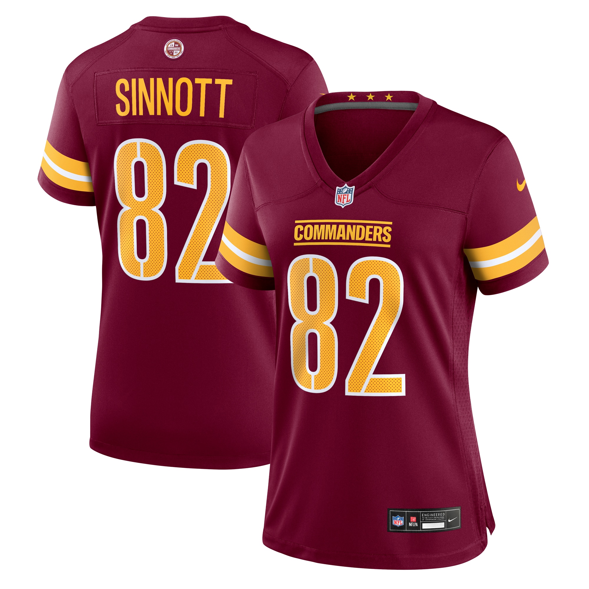Women's Washington Commanders Ben Sinnott Burgundy Game Jersey JS5978 nicesnker