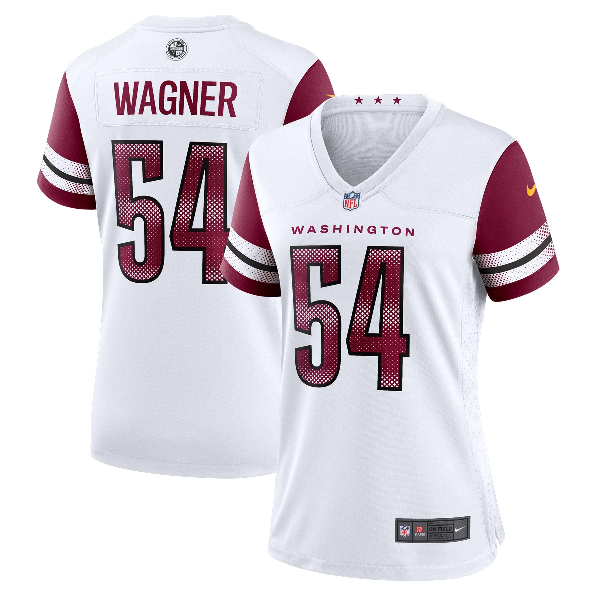 Women's Washington Commanders Bobby Wagner White Game Jersey JS4378 nicesnker