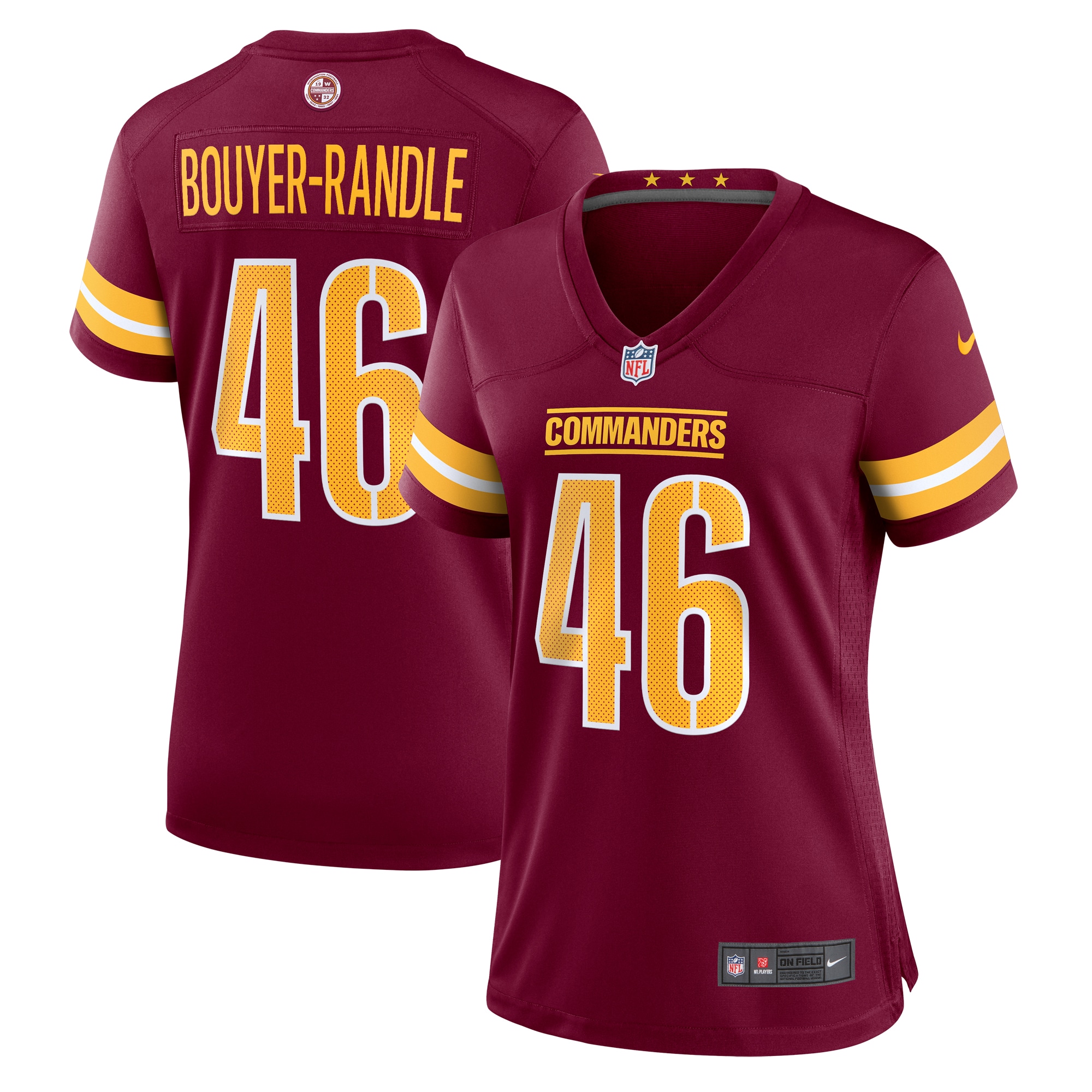 Women's Washington Commanders Brandon Bouyer-Randle Burgundy Game Jersey JS5660 nicesnker