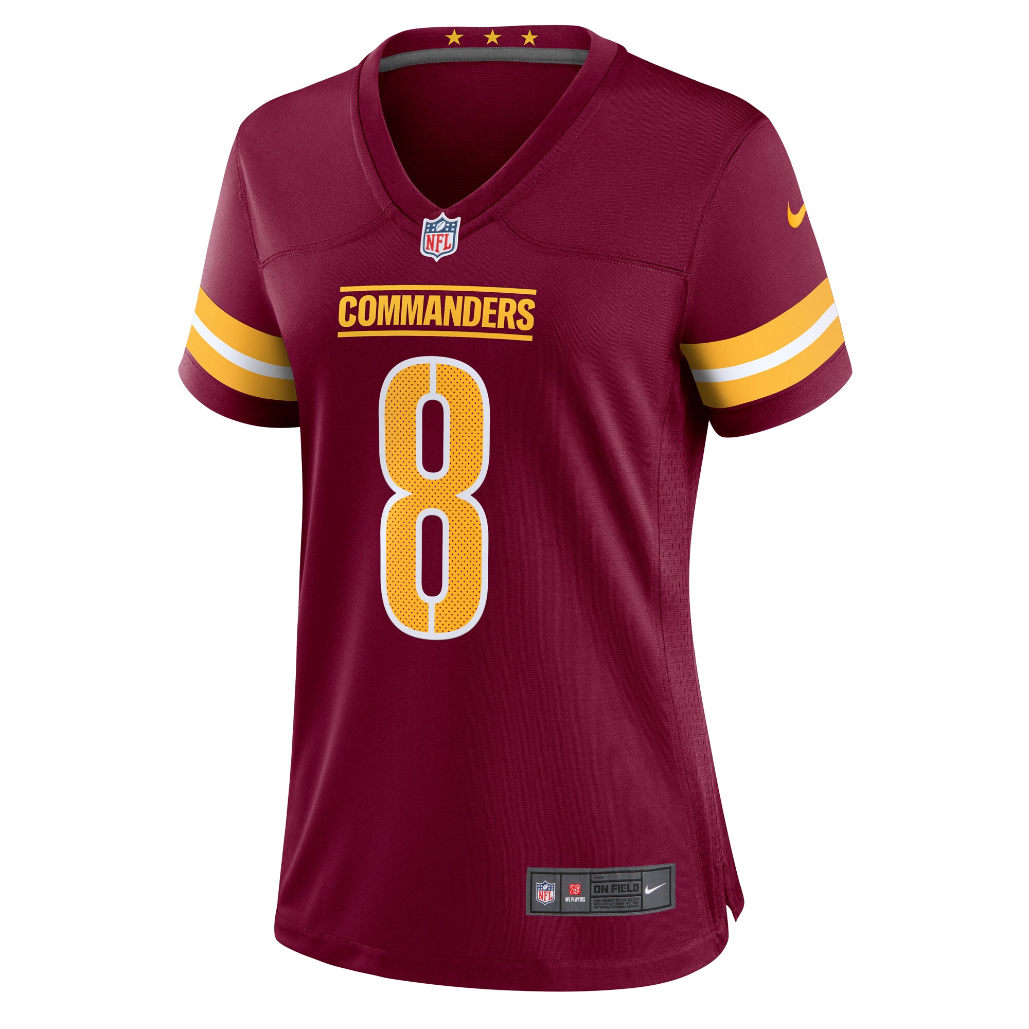 Alternative view of Women's Washington Commanders Brian Robinson Burgundy Player Game Jersey JS3491 nicesnker