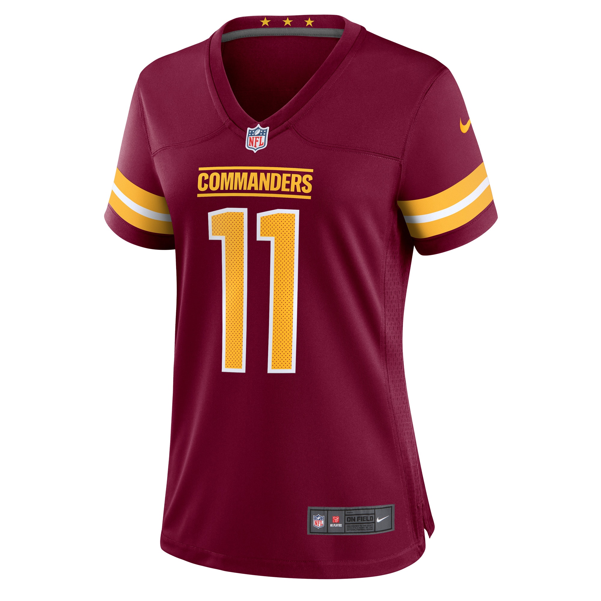 Alternative view of Women's Washington Commanders Carson Wentz Burgundy Game Jersey JS6654 nicesnker