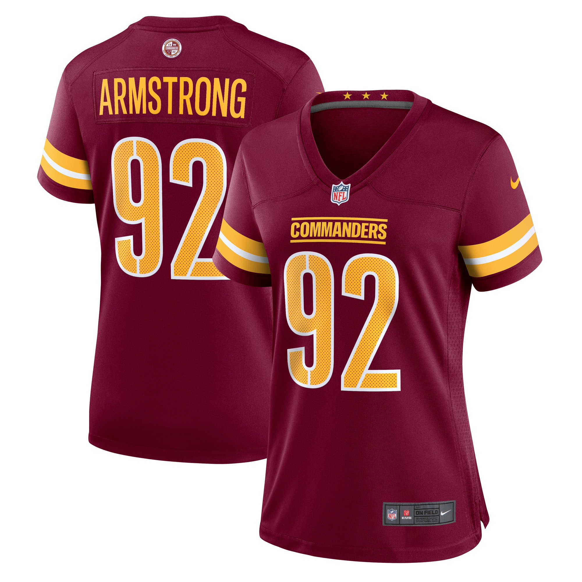 Women's Washington Commanders Dorance Armstrong Burgundy Game Jersey JS4375 nicesnker