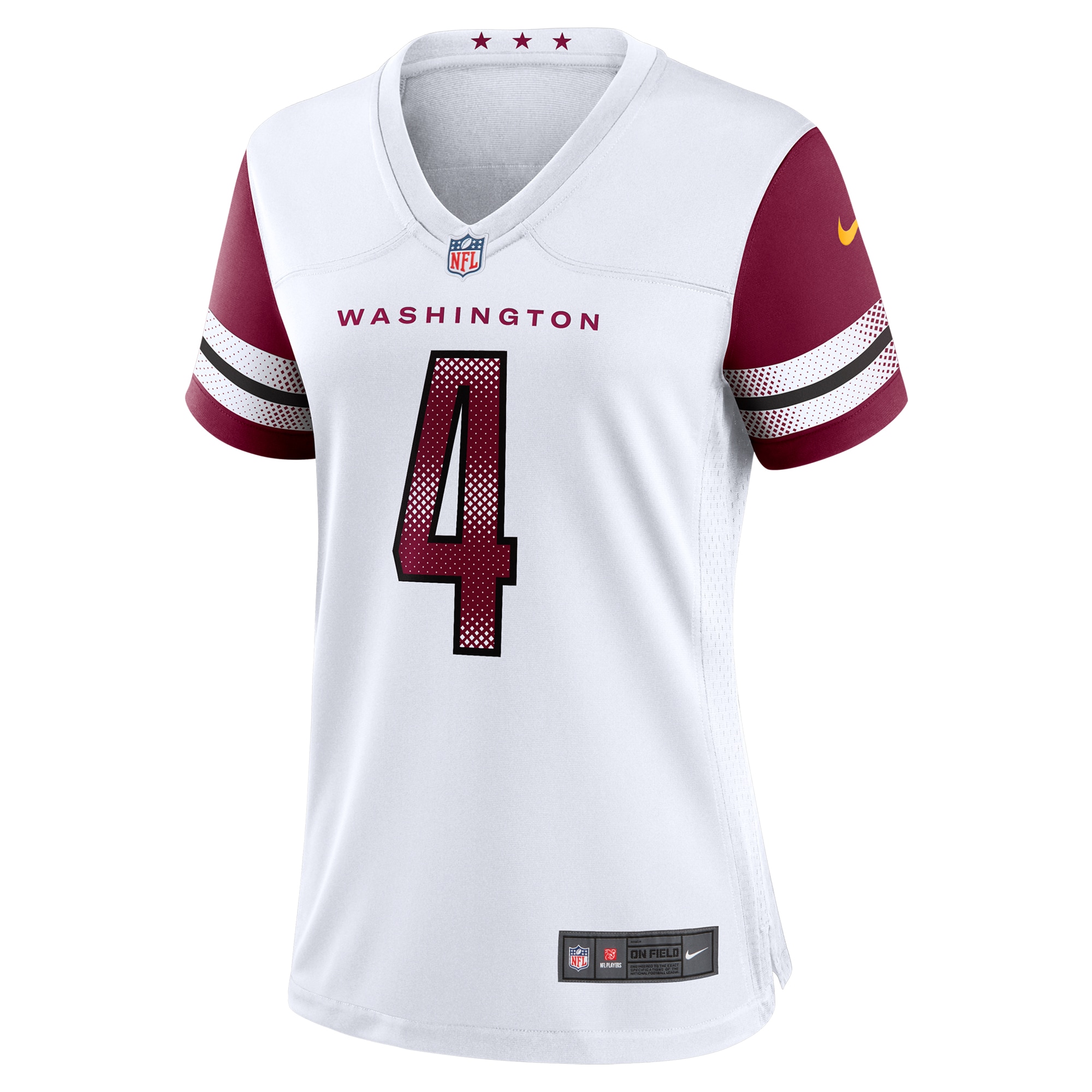 Alternative view of Women's Washington Commanders Frankie Luvu White Game Jersey JS7557 nicesnker