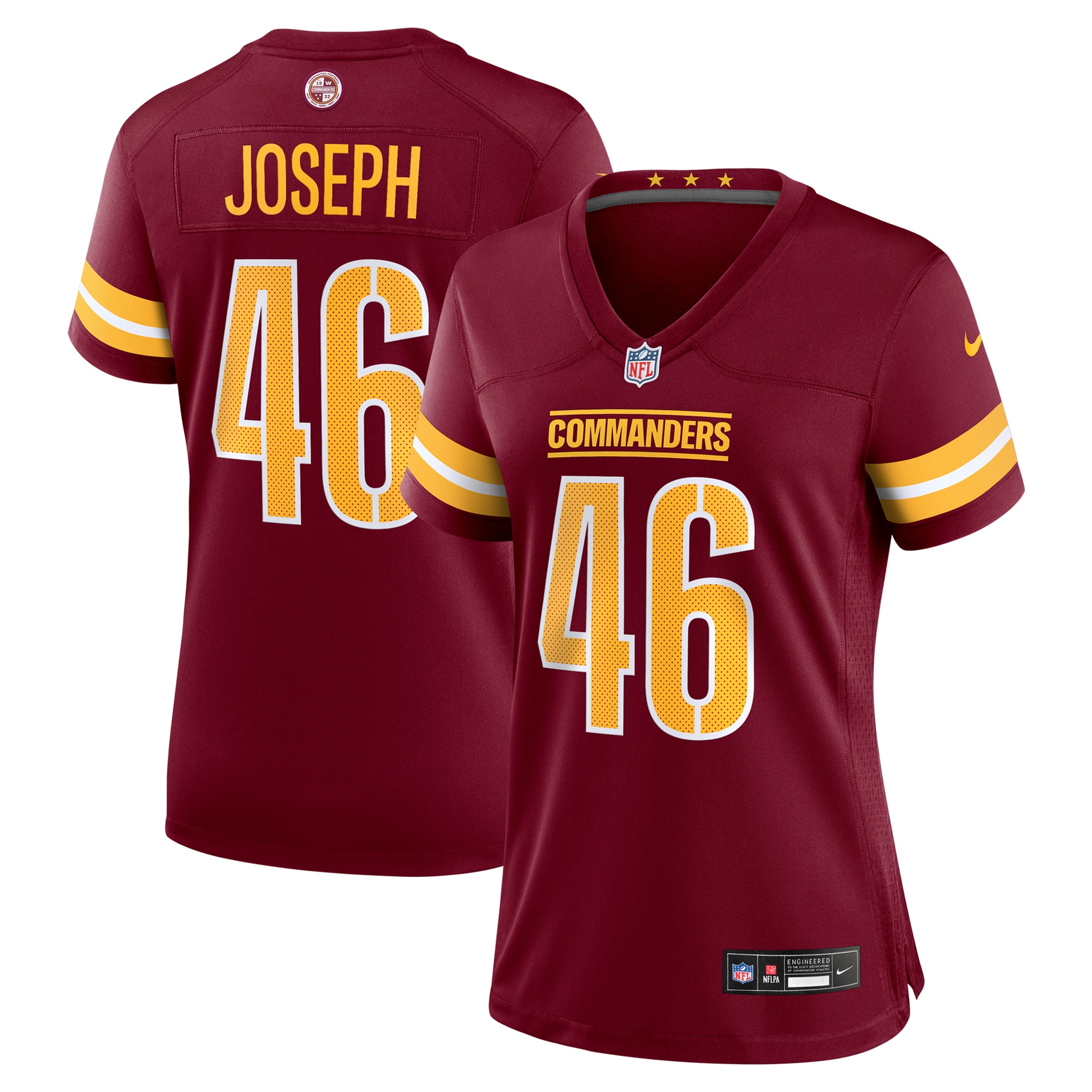 Women's Washington Commanders Greg Joseph Burgundy Team Game Jersey JS8030 nicesnker