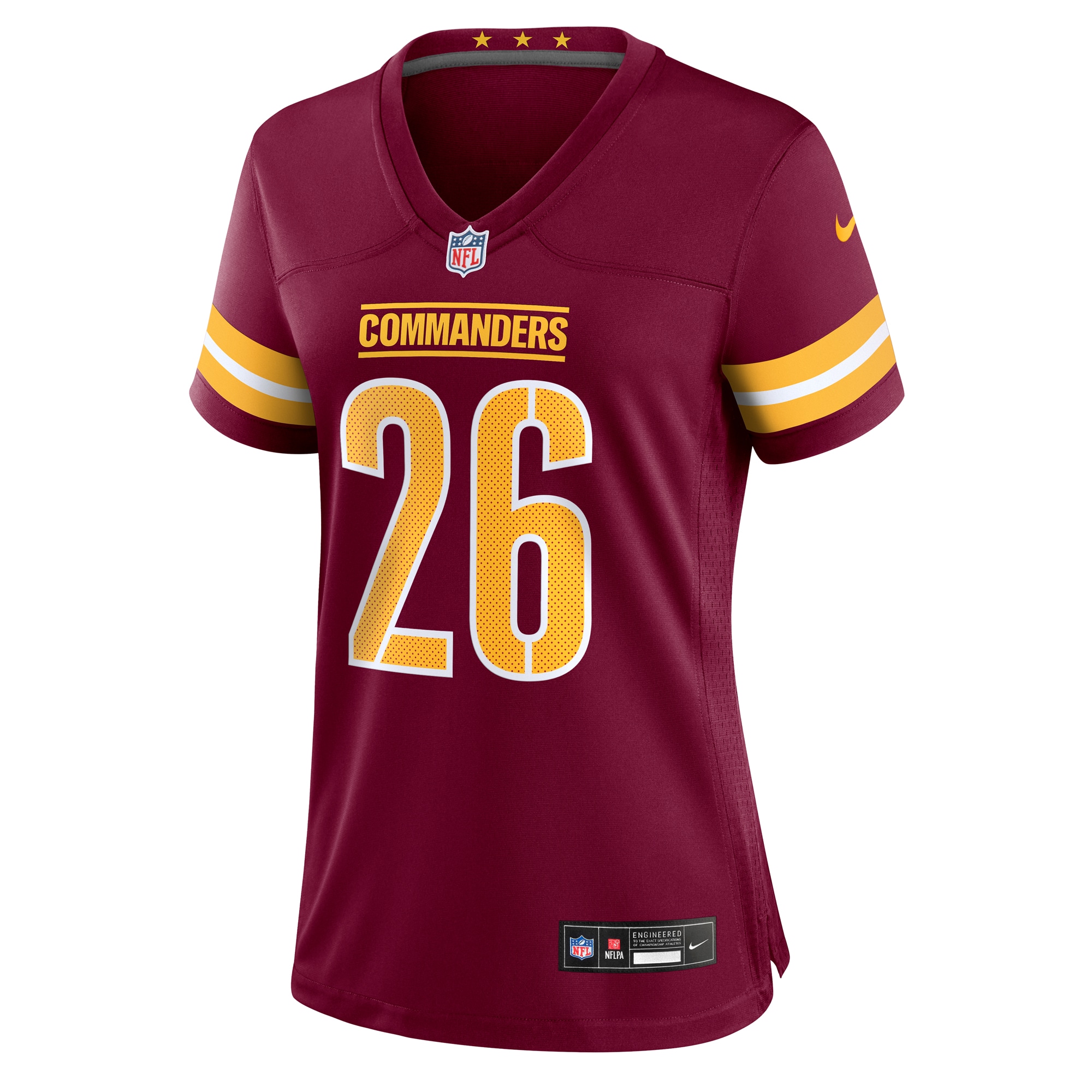 Alternative view of Women's Washington Commanders Jeremy McNichols Burgundy Game Jersey JS3793 nicesnker