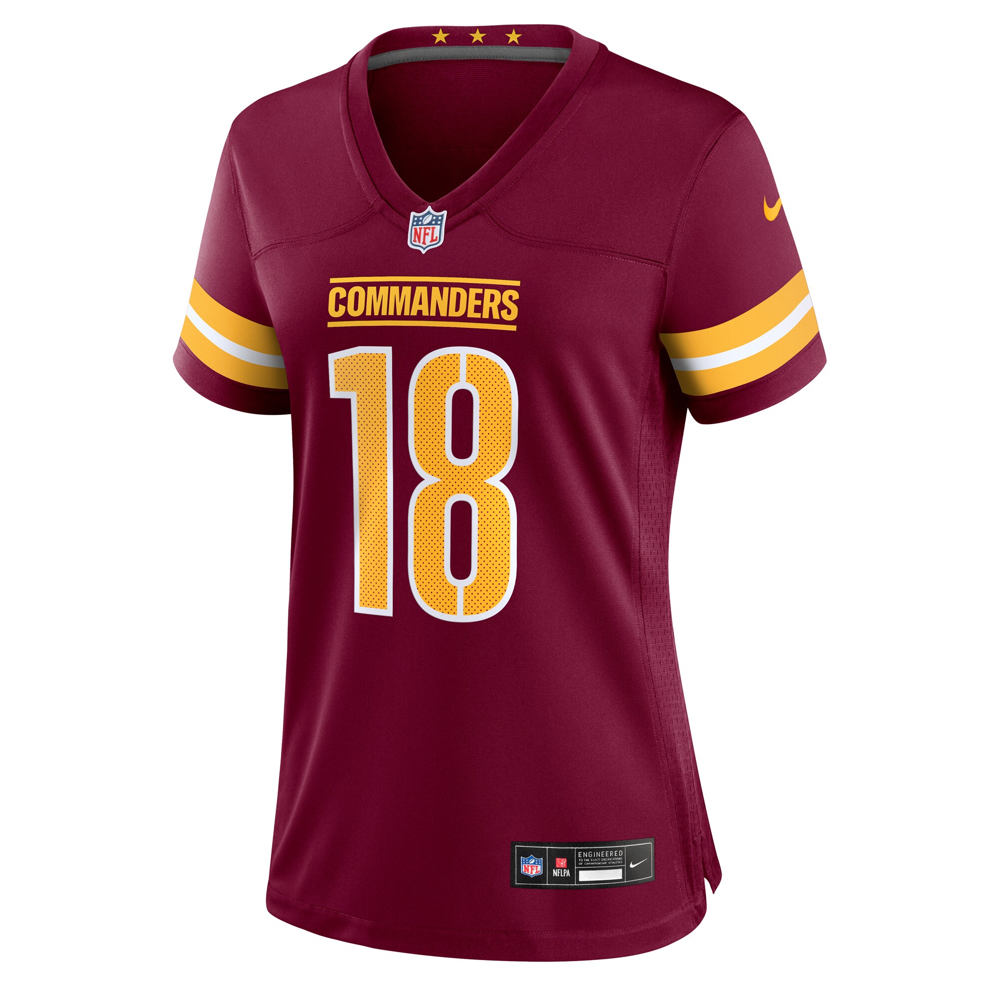 Alternative view of Women's Washington Commanders Marcus Mariota Burgundy Game Jersey JS3253 nicesnker