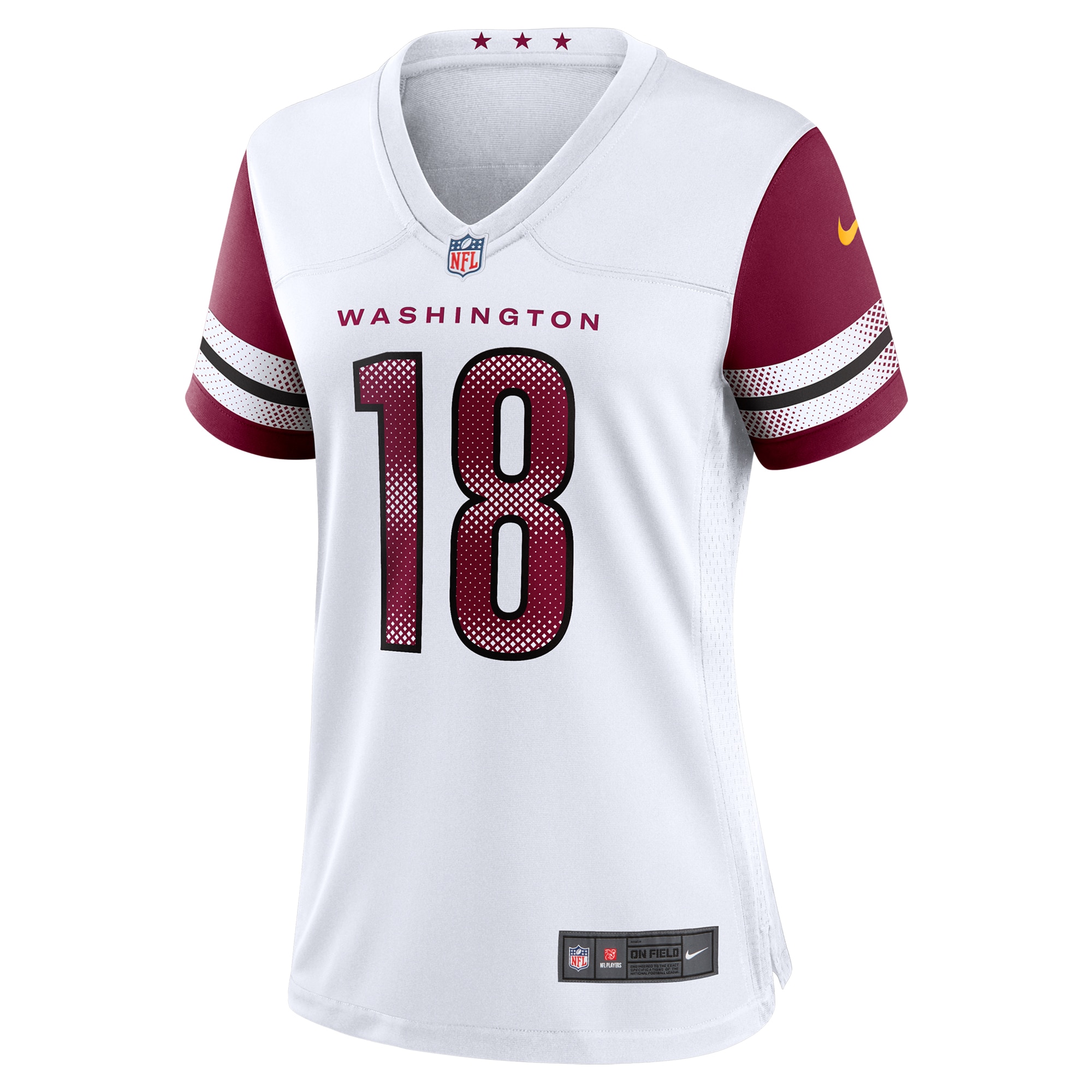 Alternative view of Women's Washington Commanders Marcus Mariota White Game Jersey JS8493 nicesnker
