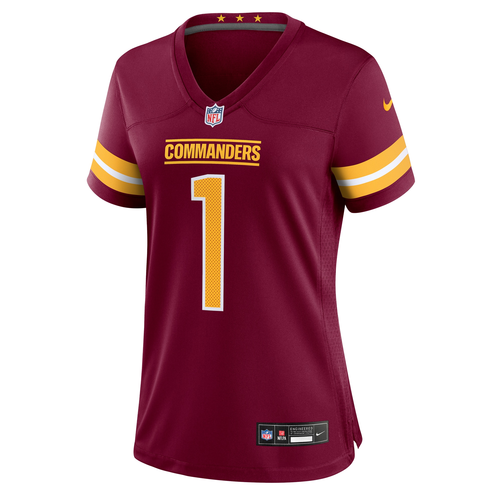 Alternative view of Women's Washington Commanders Noah Igbinoghene Burgundy Game Jersey JS3547 nicesnker