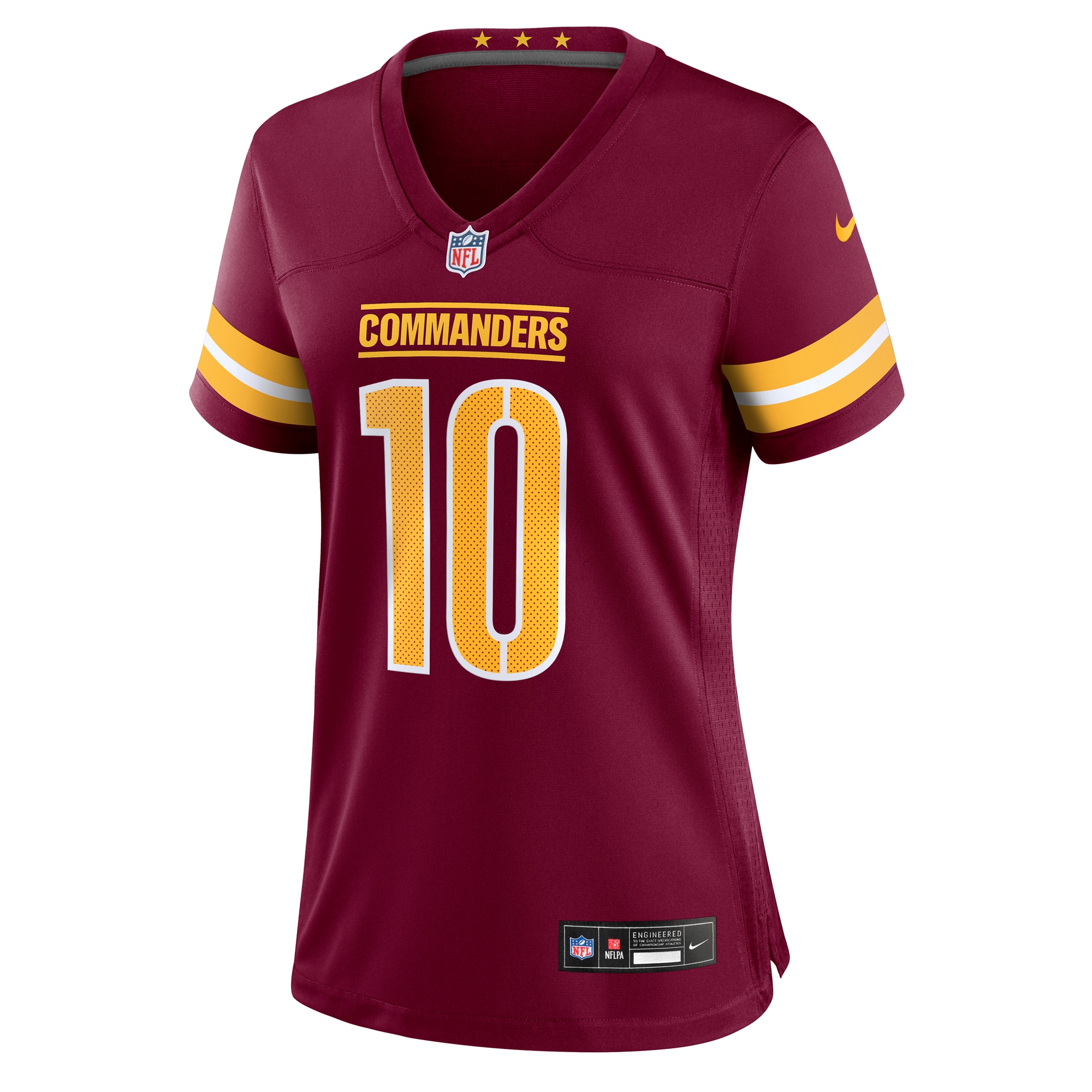 Alternative view of Women's Washington Commanders Tress Way Burgundy Game Jersey JS8314 nicesnker