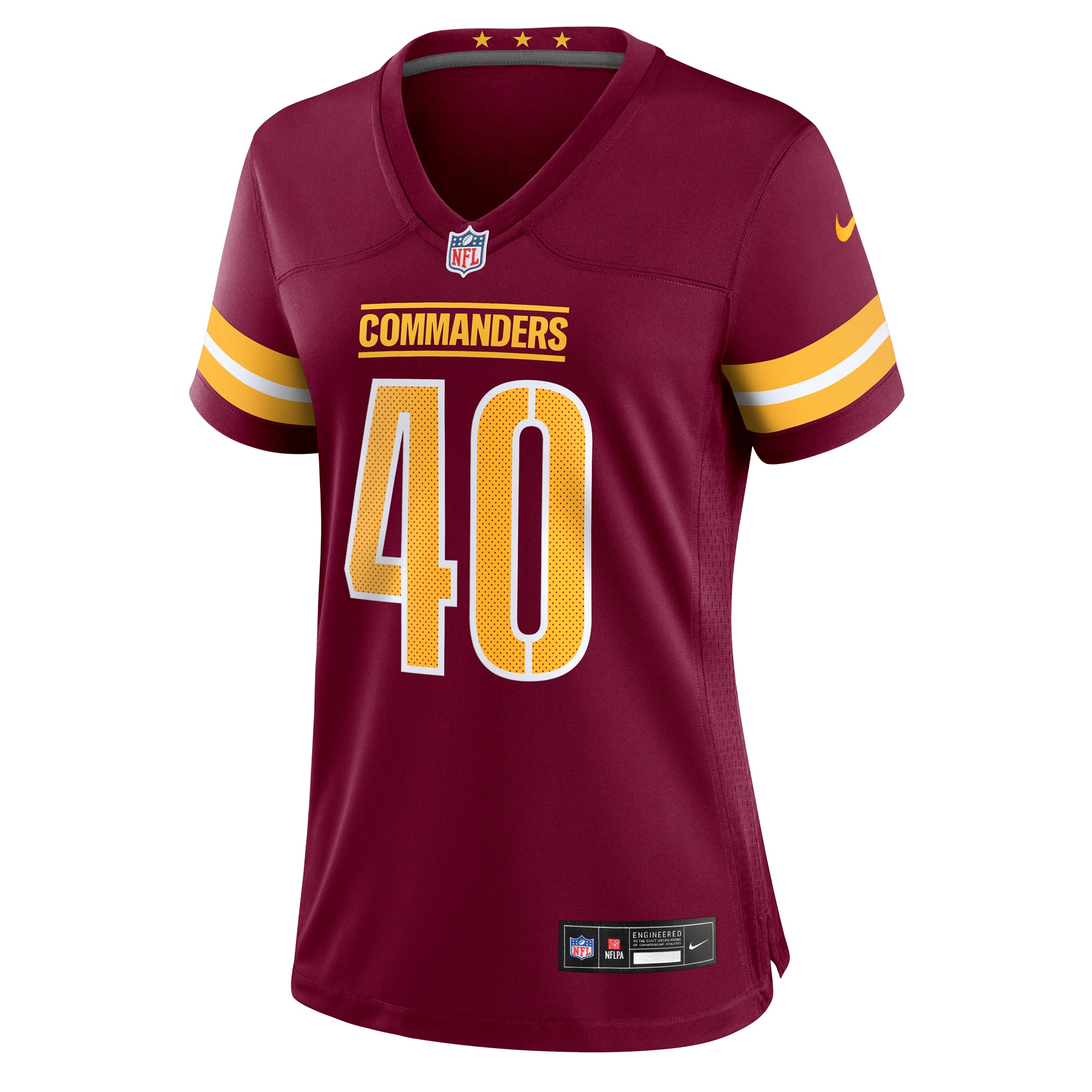 Alternative view of Women's Washington Commanders Tyler Owens Burgundy Game Jersey JS6591 nicesnker