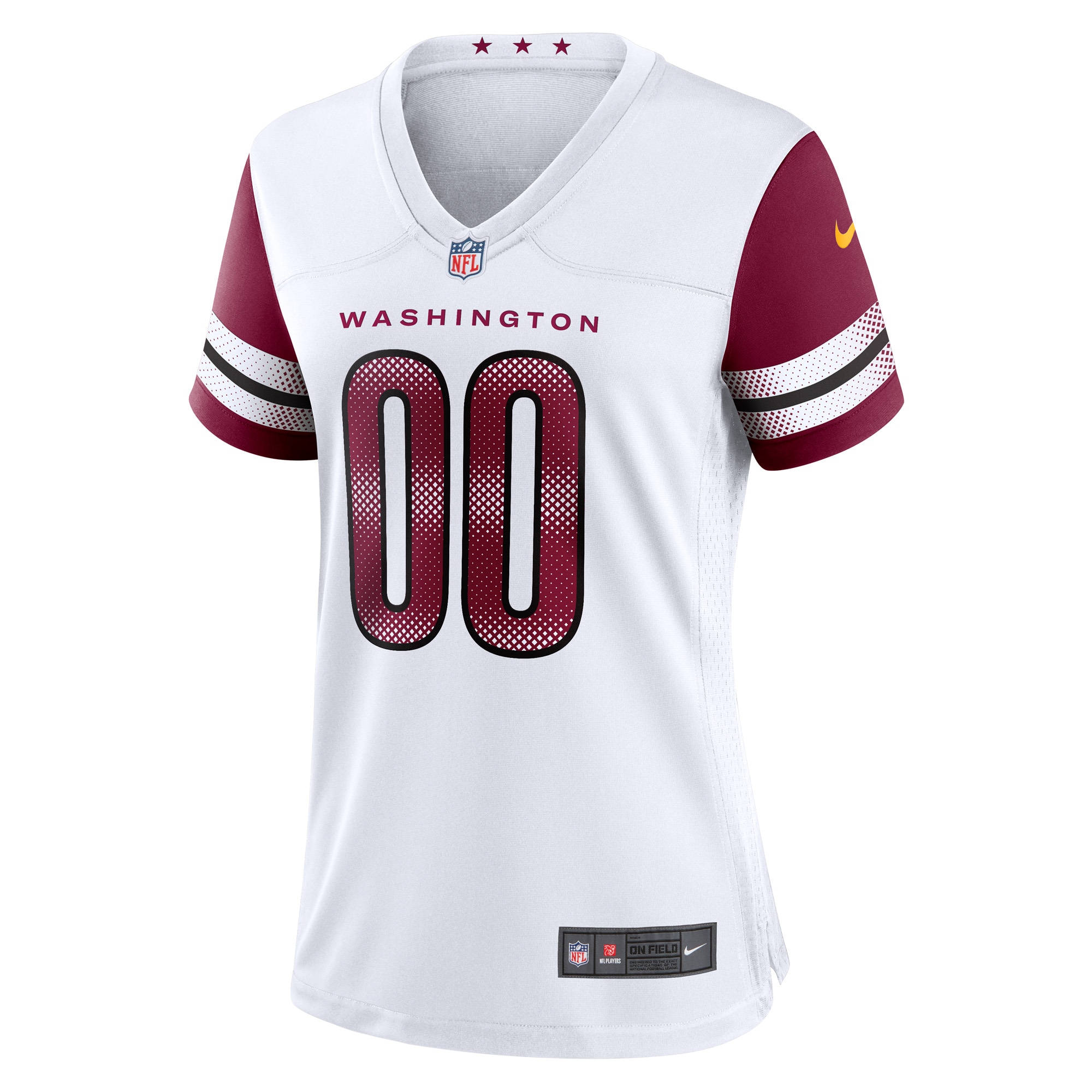 Alternative view of Women's Washington Commanders White Game Custom Player Jersey JS1468 nicesnker