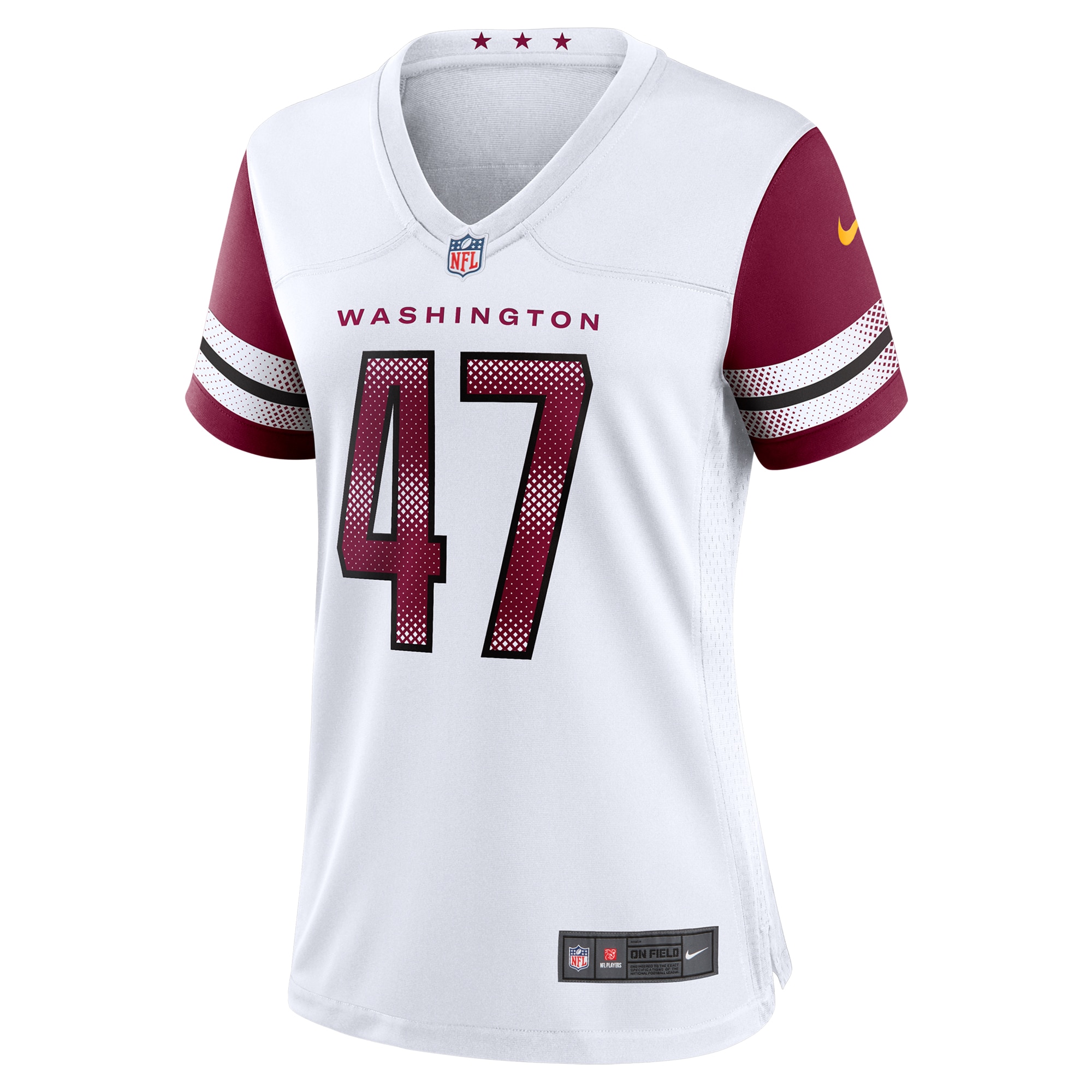Alternative view of Women's Washington Commanders Zane Gonzalez White Game Jersey JS9062 nicesnker