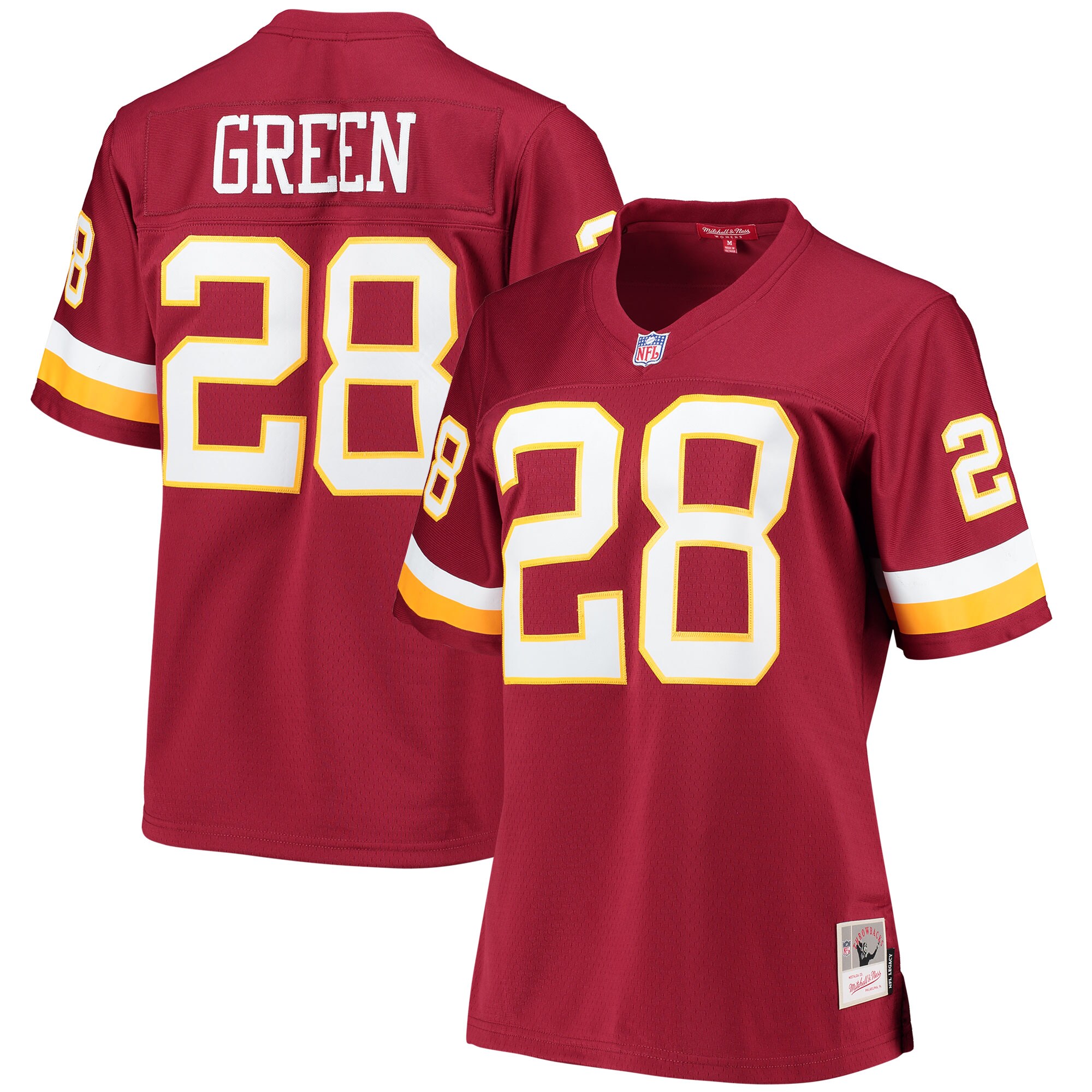 Women's Washington Football Team Darrell Green Mitchell & Ness Burgundy Legacy Player Jersey JS5370 nicesnker