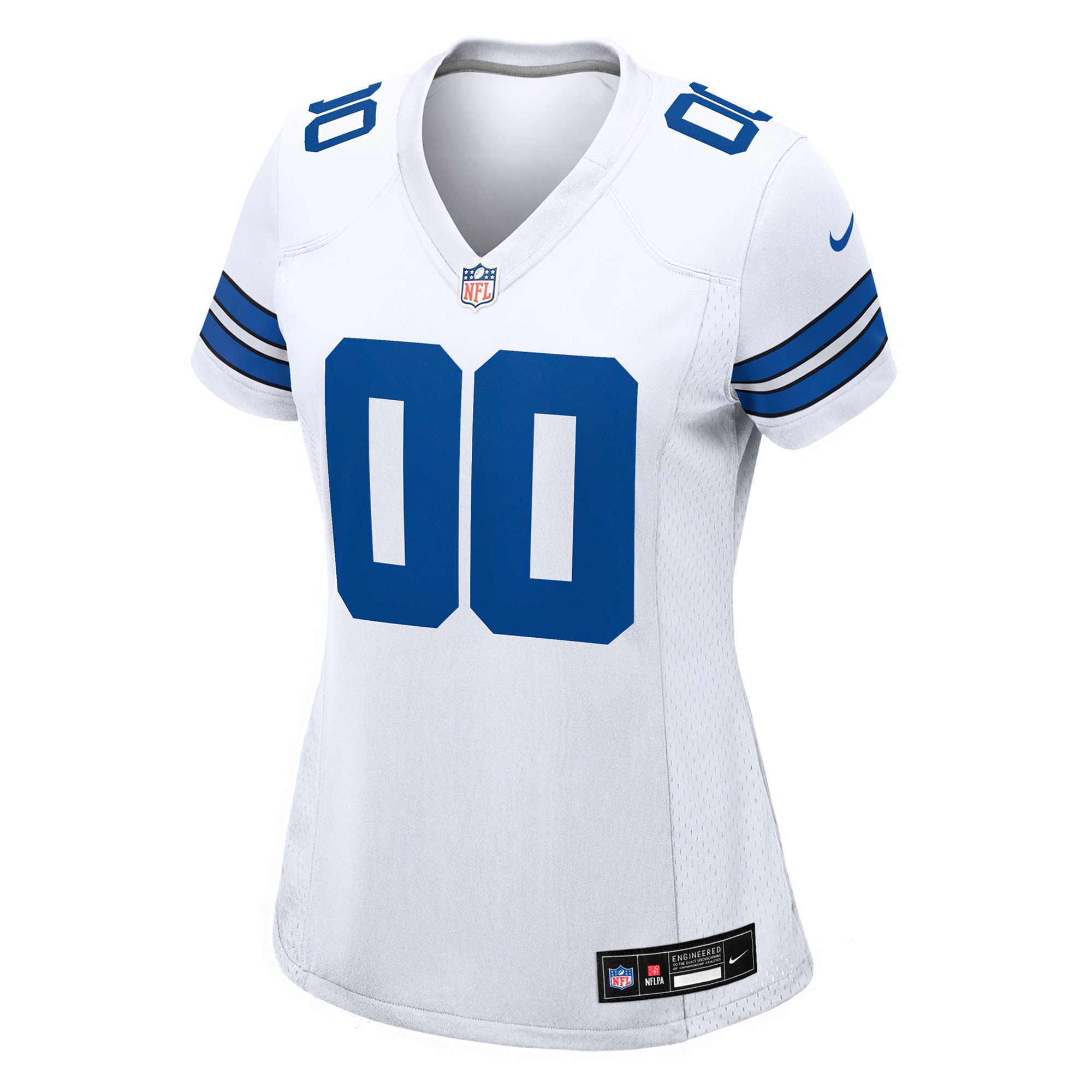 Alternative view of Women's White Dallas Cowboys Custom Game Jersey JS8822 nicesnker