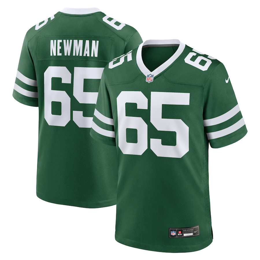 Xavier Newman 65 New York Jets Team Game Men Jersey - Legacy Green JS8098 nicesnker