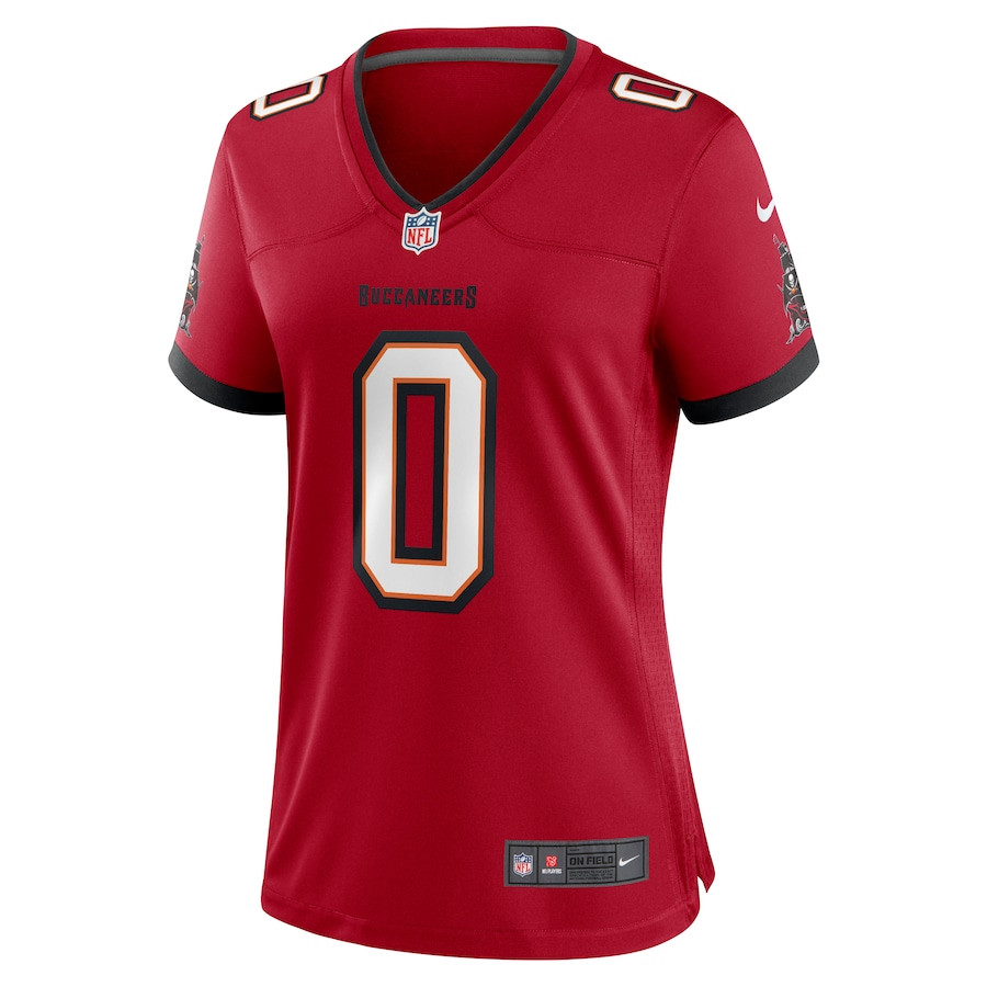 Alternative view of YaYa Diaby 0 Tampa Bay Buccaneers Women Game Jersey - Red JS2689 nicesnker