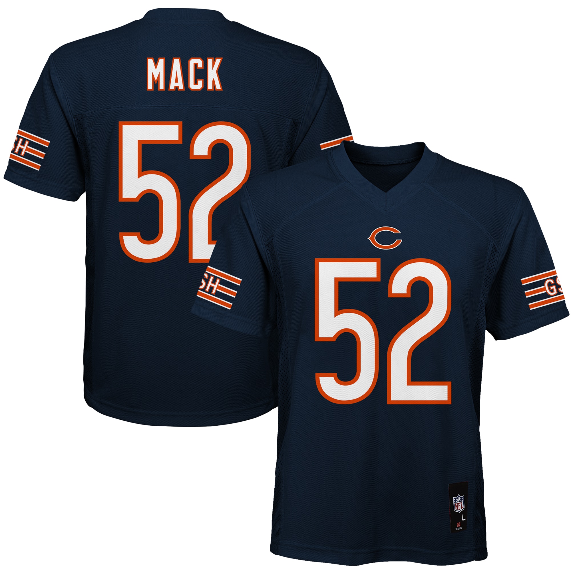 Youth Chicago Bears Khalil Mack Navy Player Jersey JS4635 nicesnker