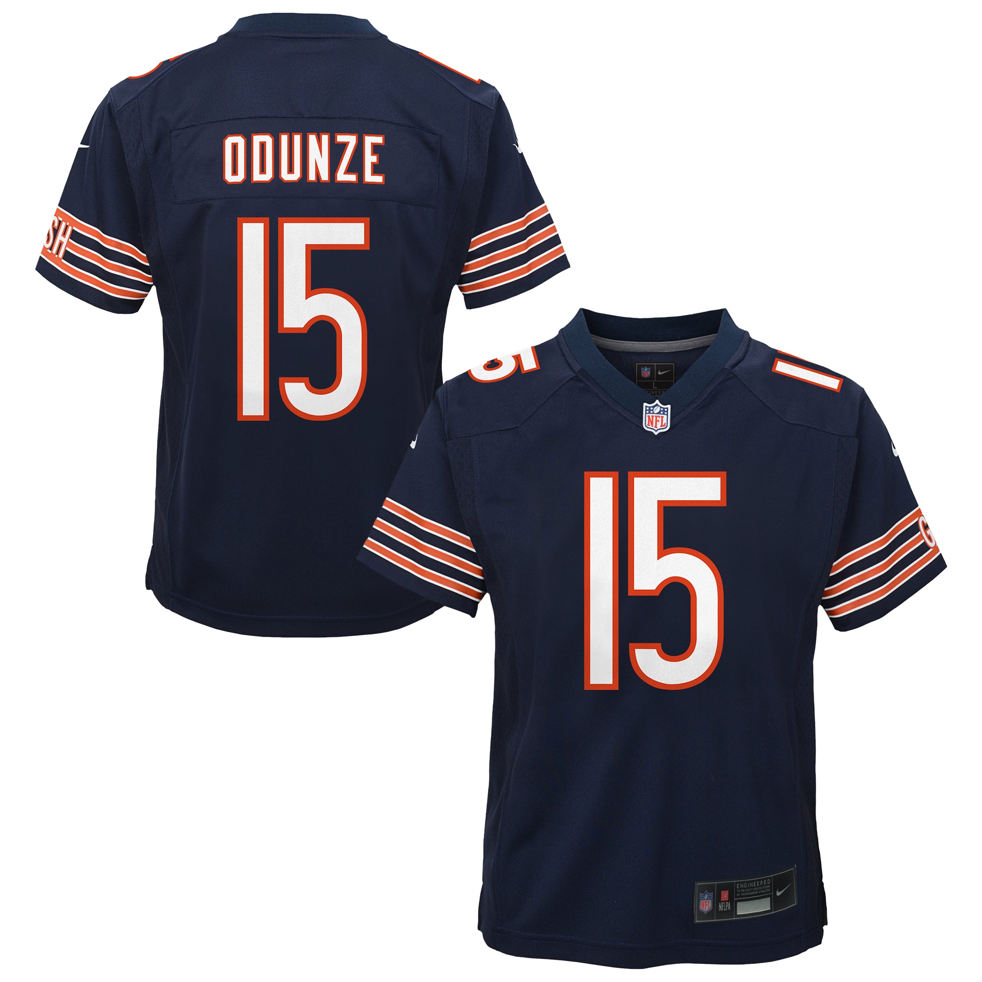 Youth Chicago Bears Rome Odunze Navy Team Game Jersey JS8102 nicesnker