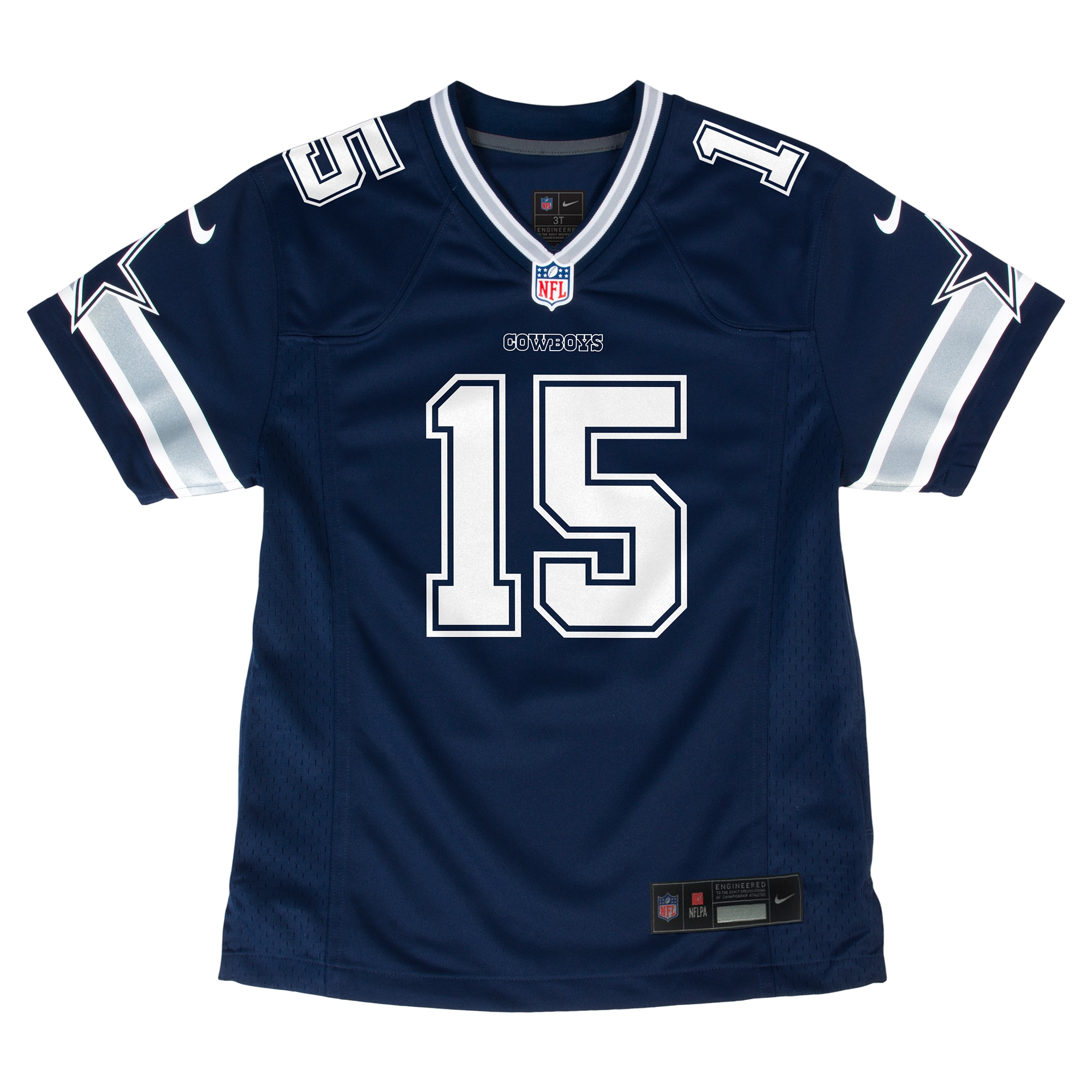 Alternative view of Youth Dallas Cowboys Ezekiel Elliott Navy Game Jersey JS9978 nicesnker