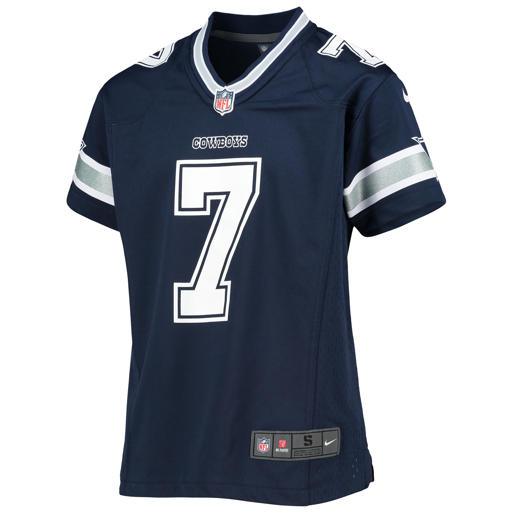 Alternative view of Youth Dallas Cowboys Trevon Diggs Navy Game Jersey JS2300 nicesnker