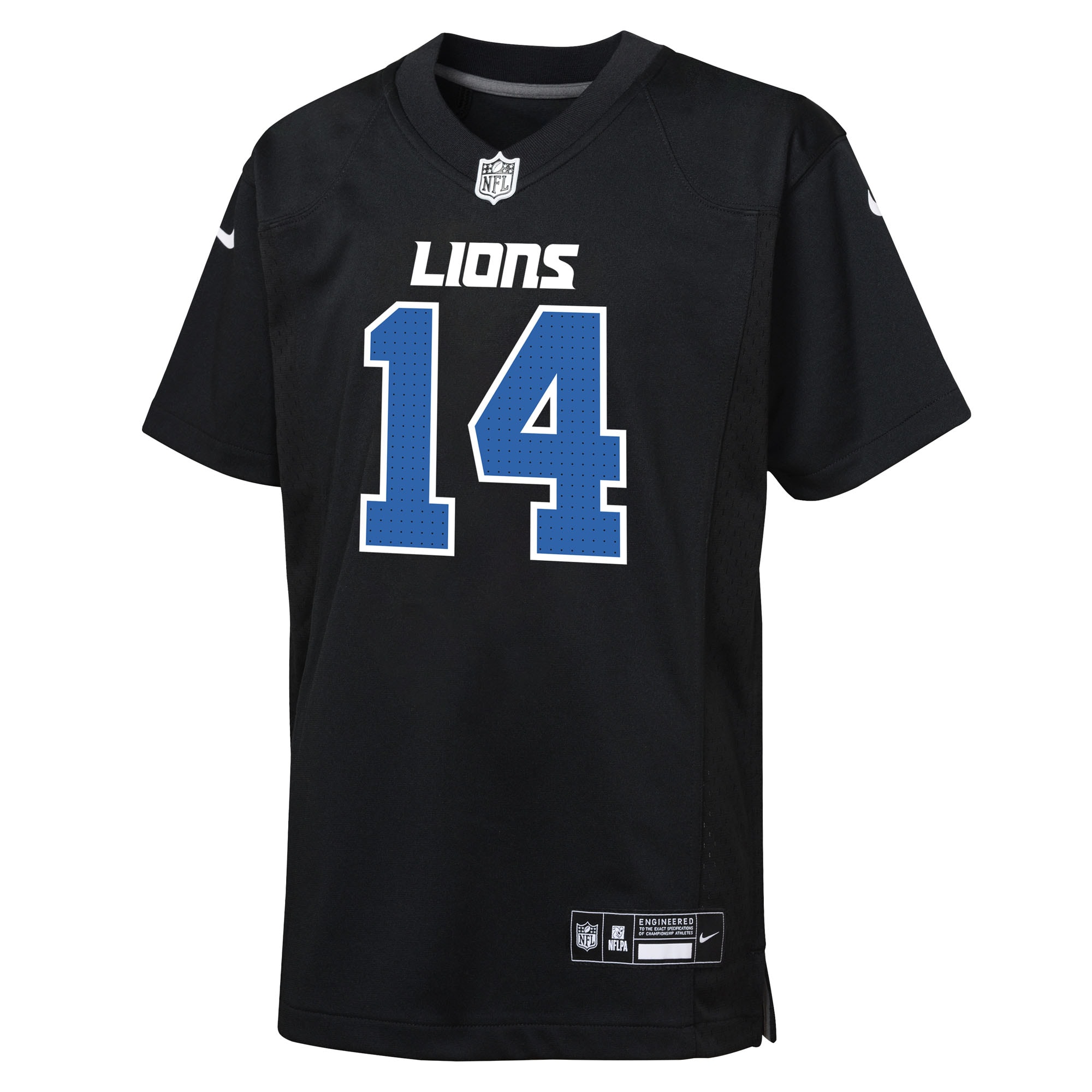Alternative view of Youth Detroit Lions Amon-Ra St. Brown Carbon Black Fashion Game Jersey JS4195 nicesnker