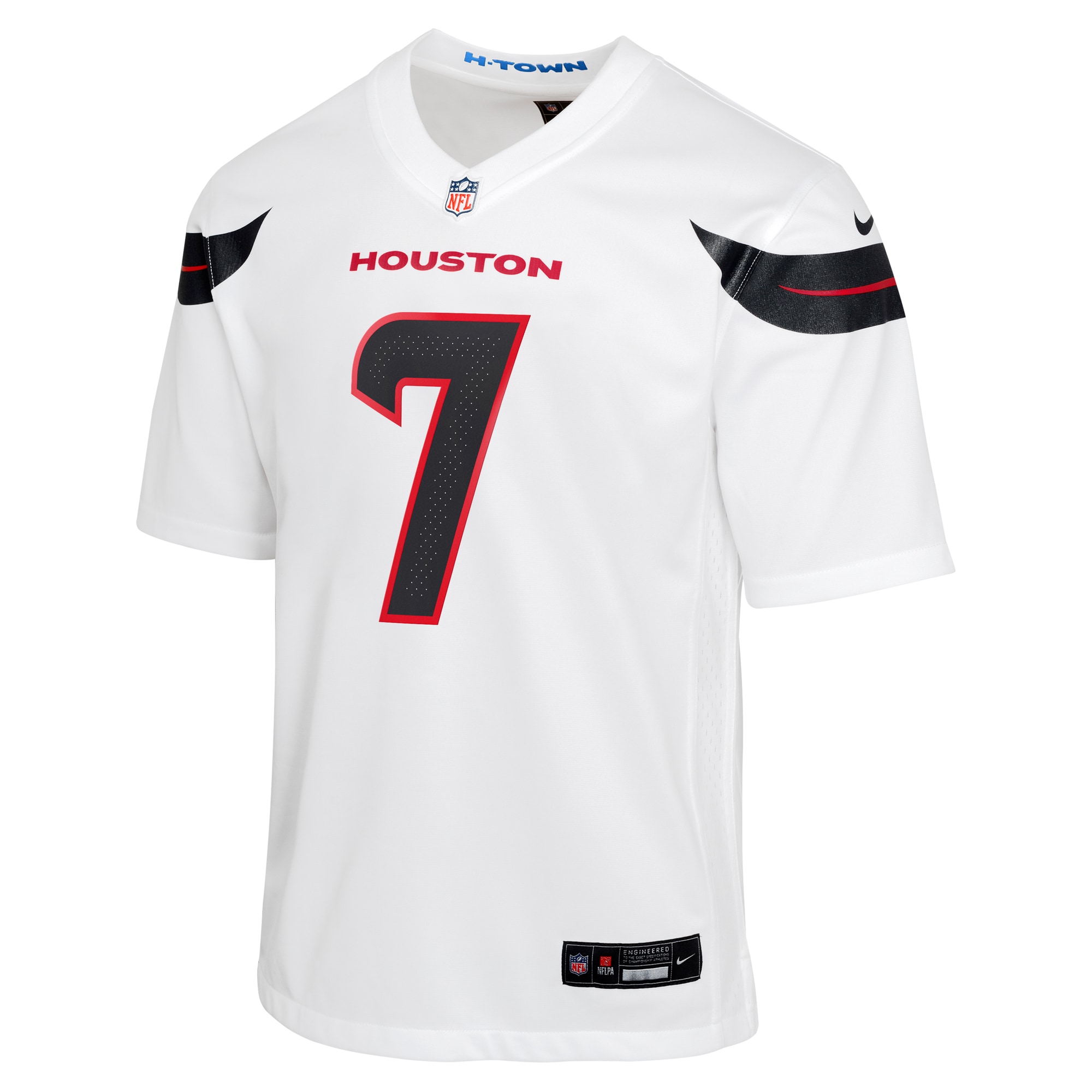 Alternative view of Youth Houston Texans C.J. Stroud White Game Jersey JS3364 nicesnker