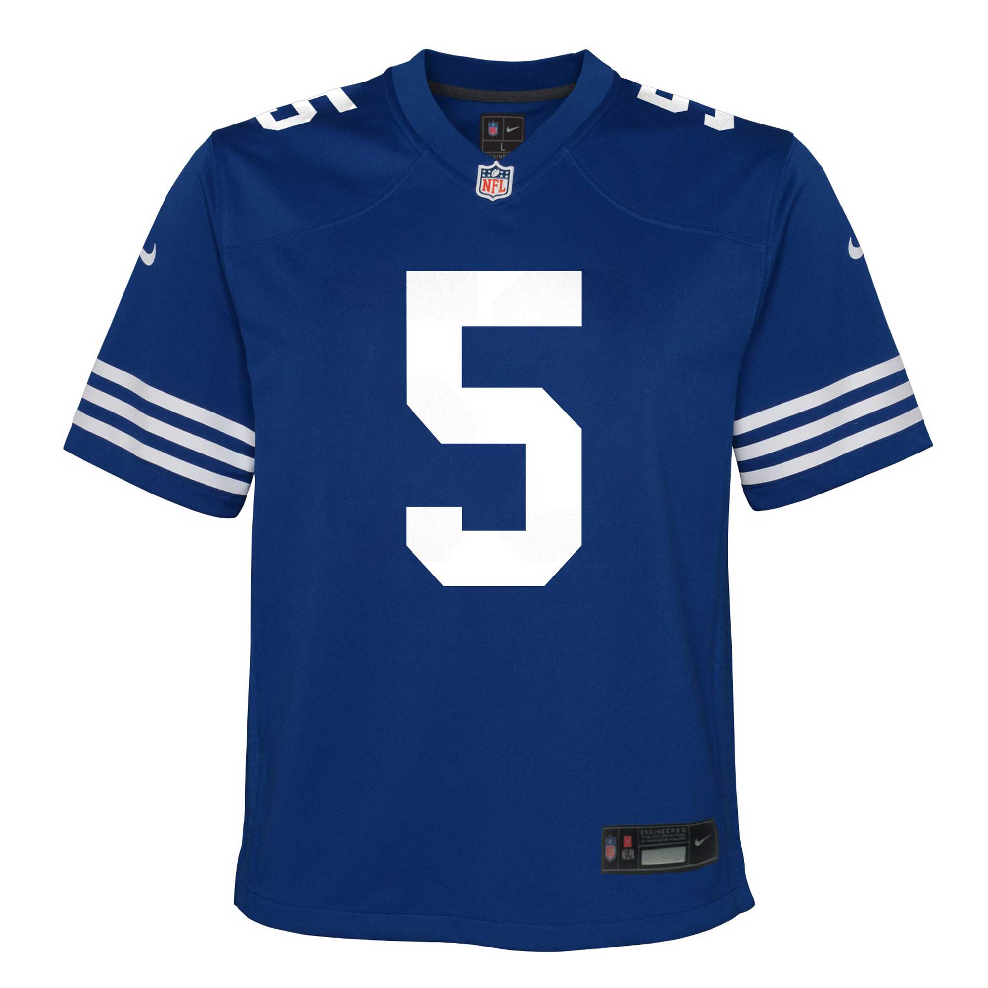 Alternative view of Youth Indianapolis Colts Anthony Richardson Royal Alternate Player Game Jersey JS6268 nicesnker