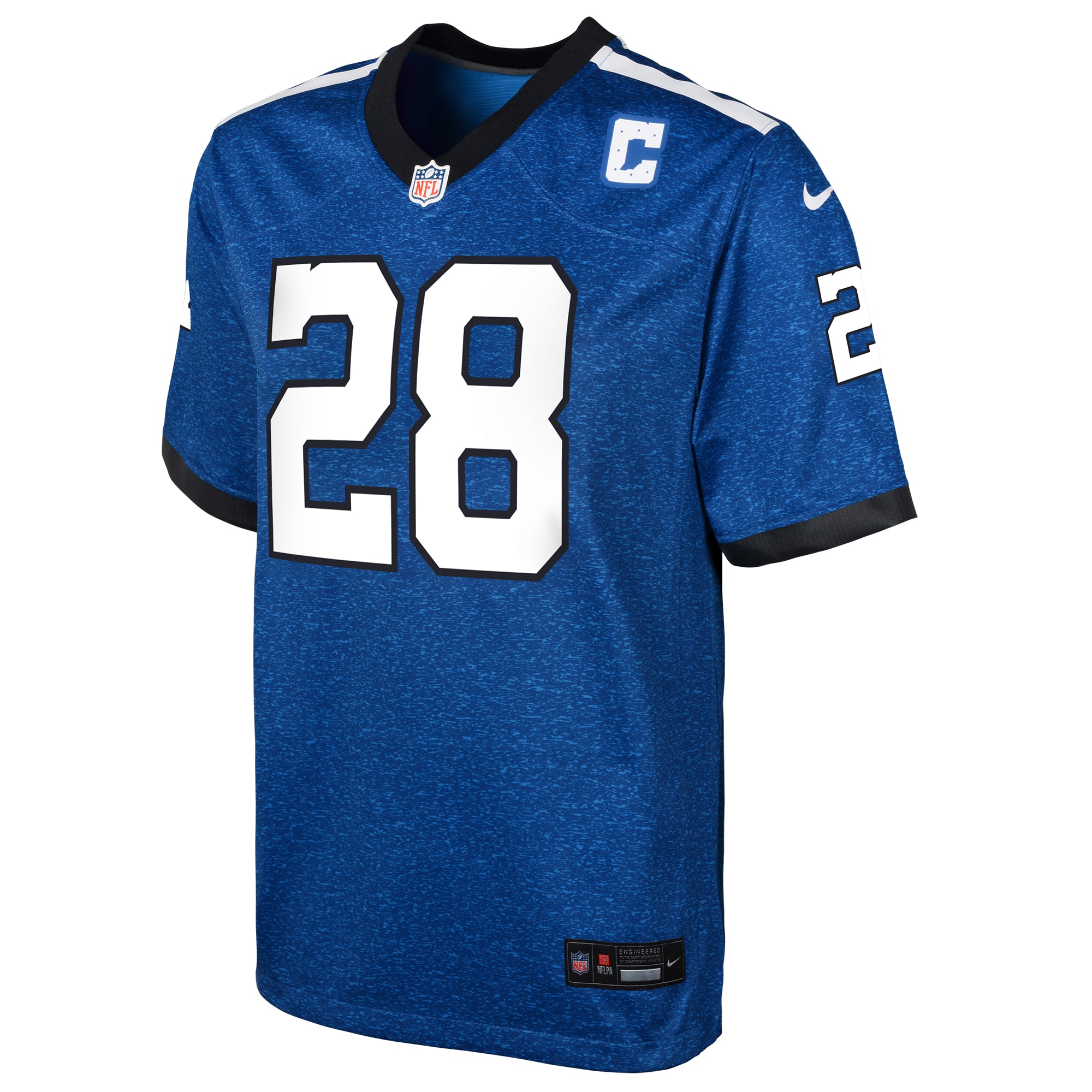 Alternative view of Youth Indianapolis Colts Jonathan Taylor Blue Game Jersey JS7047 nicesnker