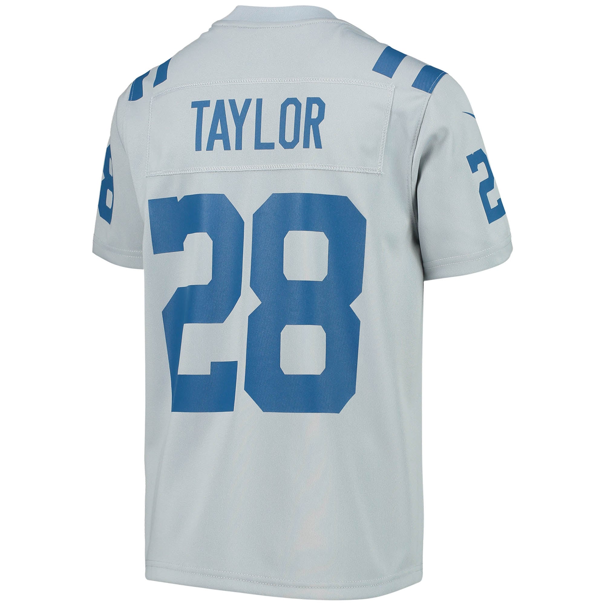 Youth Indianapolis Colts Jonathan Taylor Gray Inverted Team Game Jersey JS7952 nicesnker - Image 3