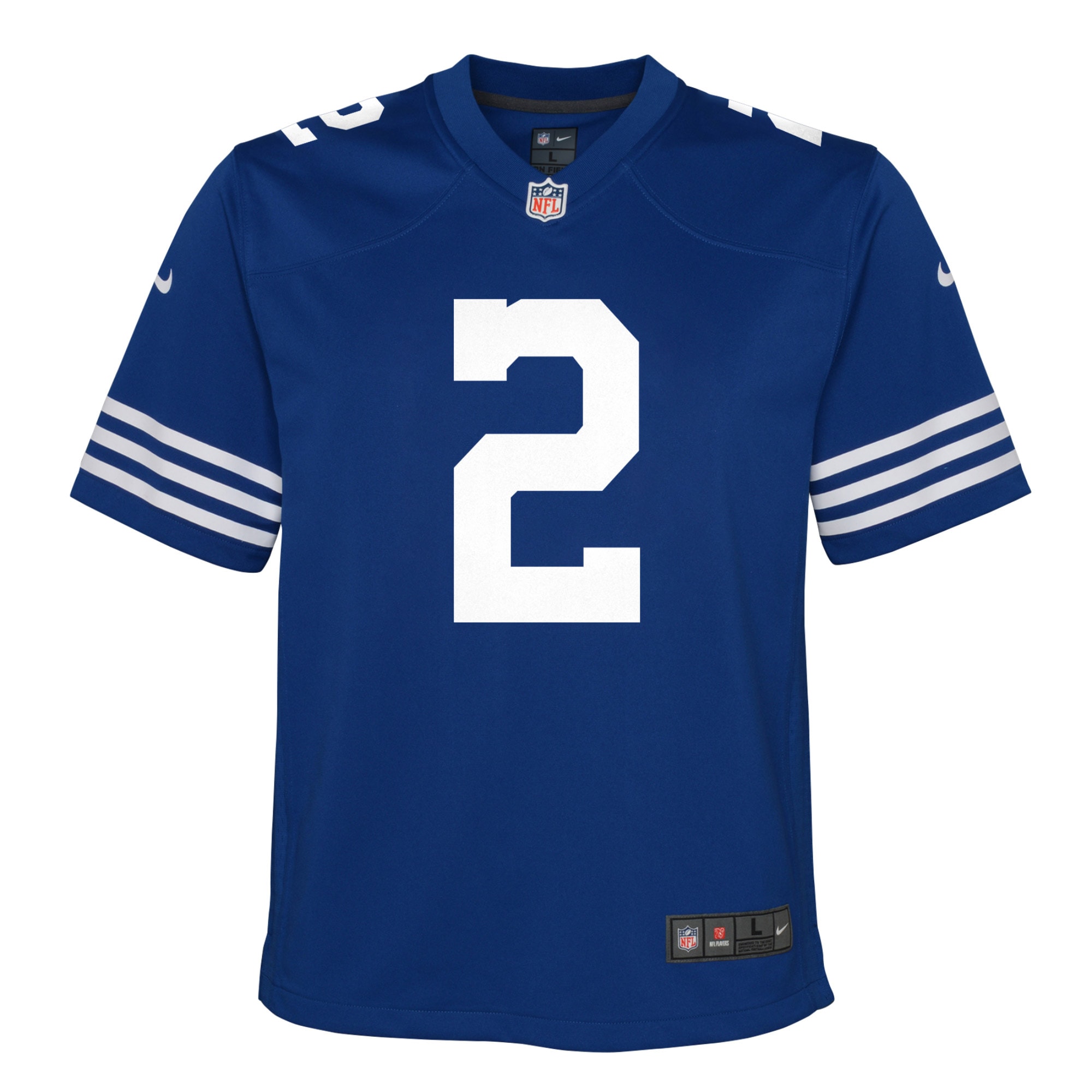 Alternative view of Youth Indianapolis Colts Matt Ryan Royal Alternate Game Jersey JS3866 nicesnker