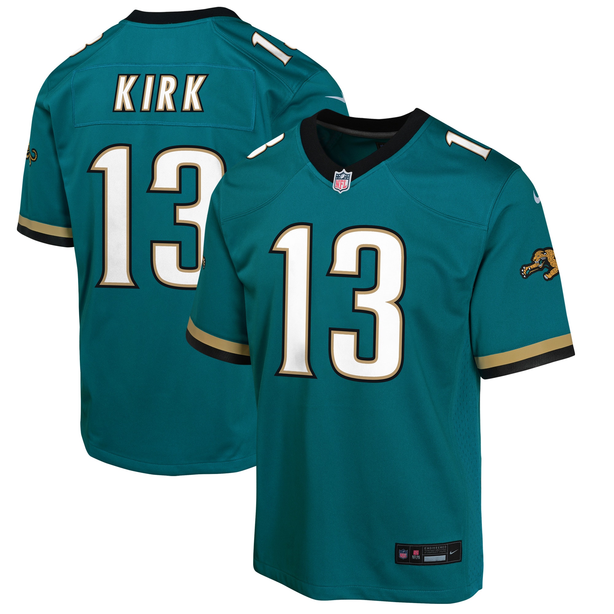 Youth Jacksonville Jaguars Christian Kirk Teal Prowler Throwback Player Game Jersey JS6443 nicesnker