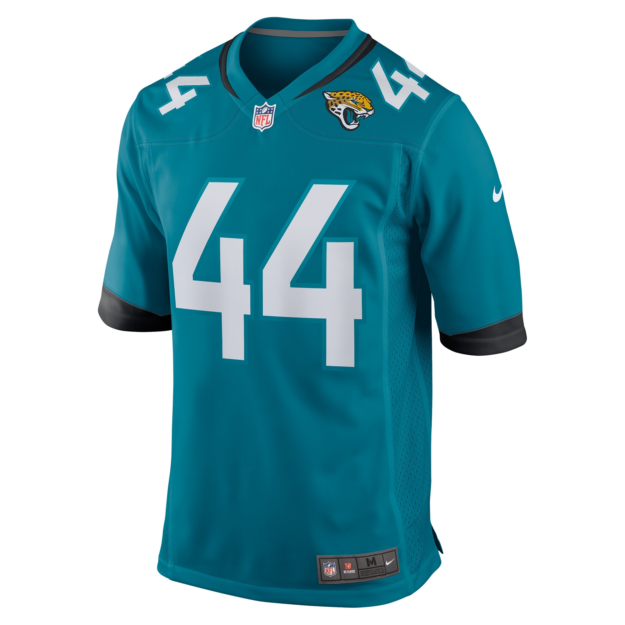 Alternative view of Youth Jacksonville Jaguars Travon Walker Teal Game Jersey JS3160 nicesnker