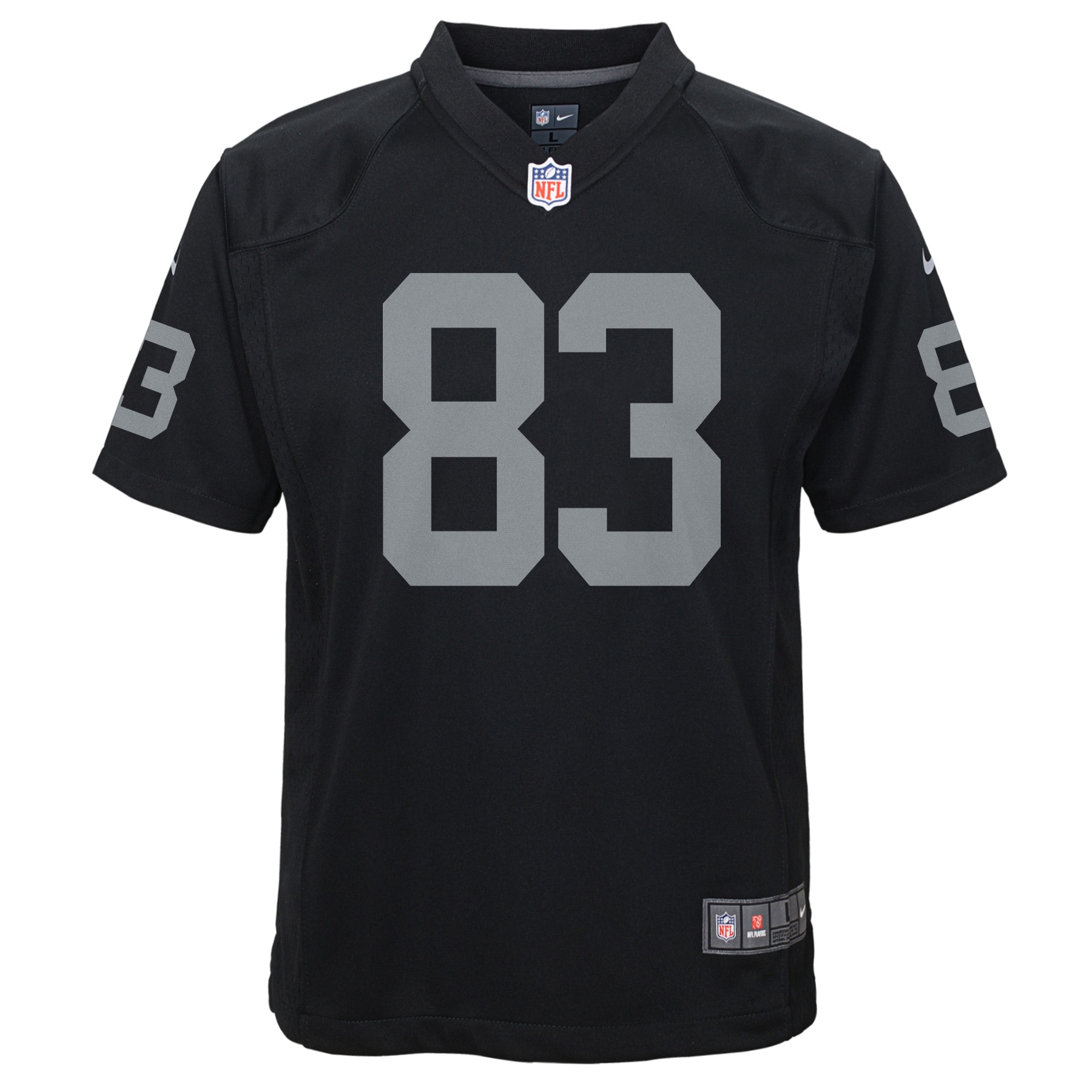 Alternative view of Youth Las Vegas Raiders Darren Waller Black Game Jersey JS6965 nicesnker