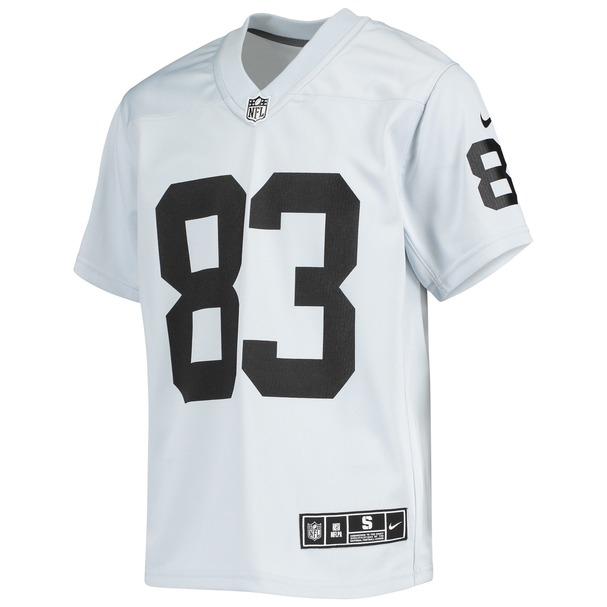 Alternative view of Youth Las Vegas Raiders Darren Waller Silver Inverted Team Game Jersey JS1626 nicesnker