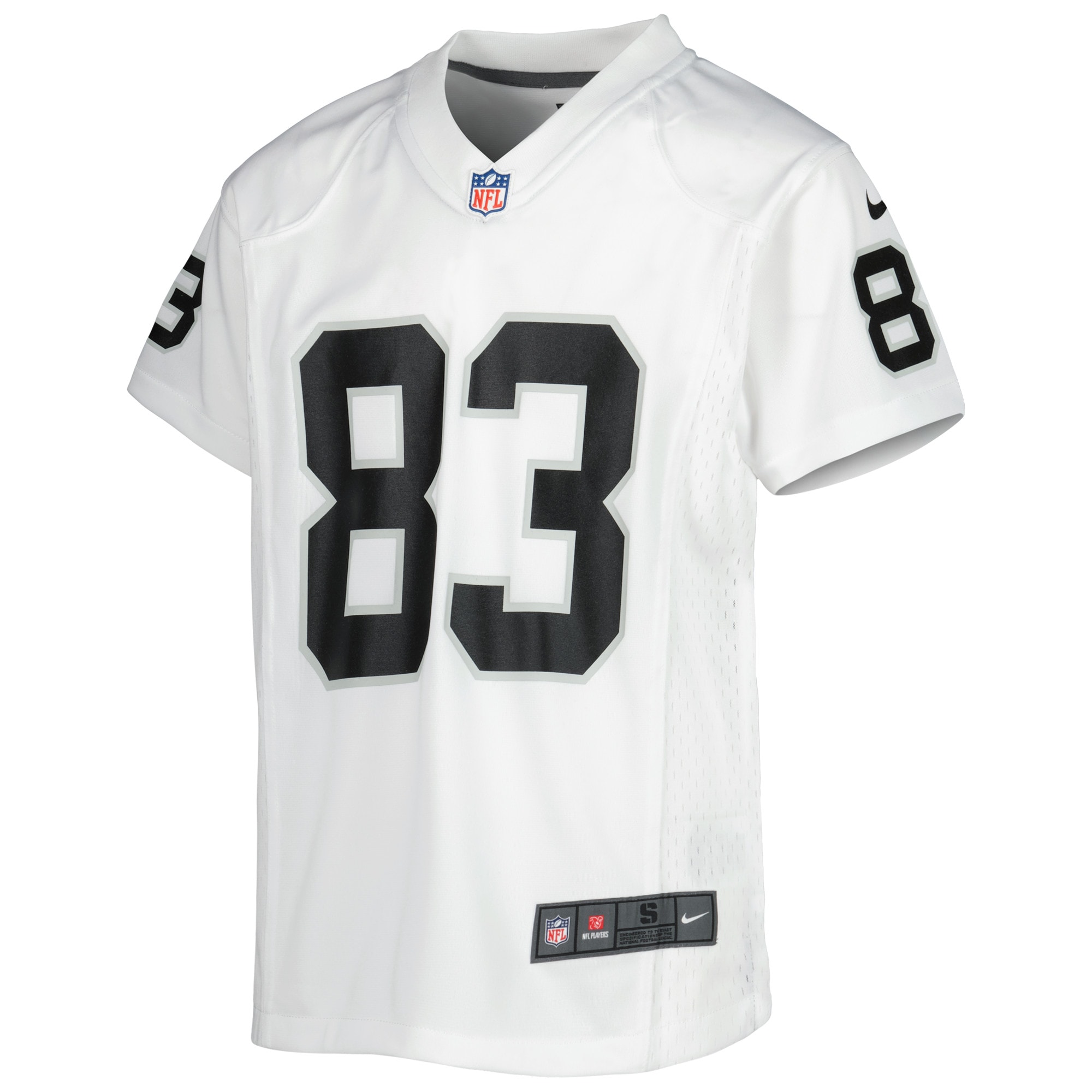 Alternative view of Youth Las Vegas Raiders Darren Waller White Game Jersey JS8927 nicesnker