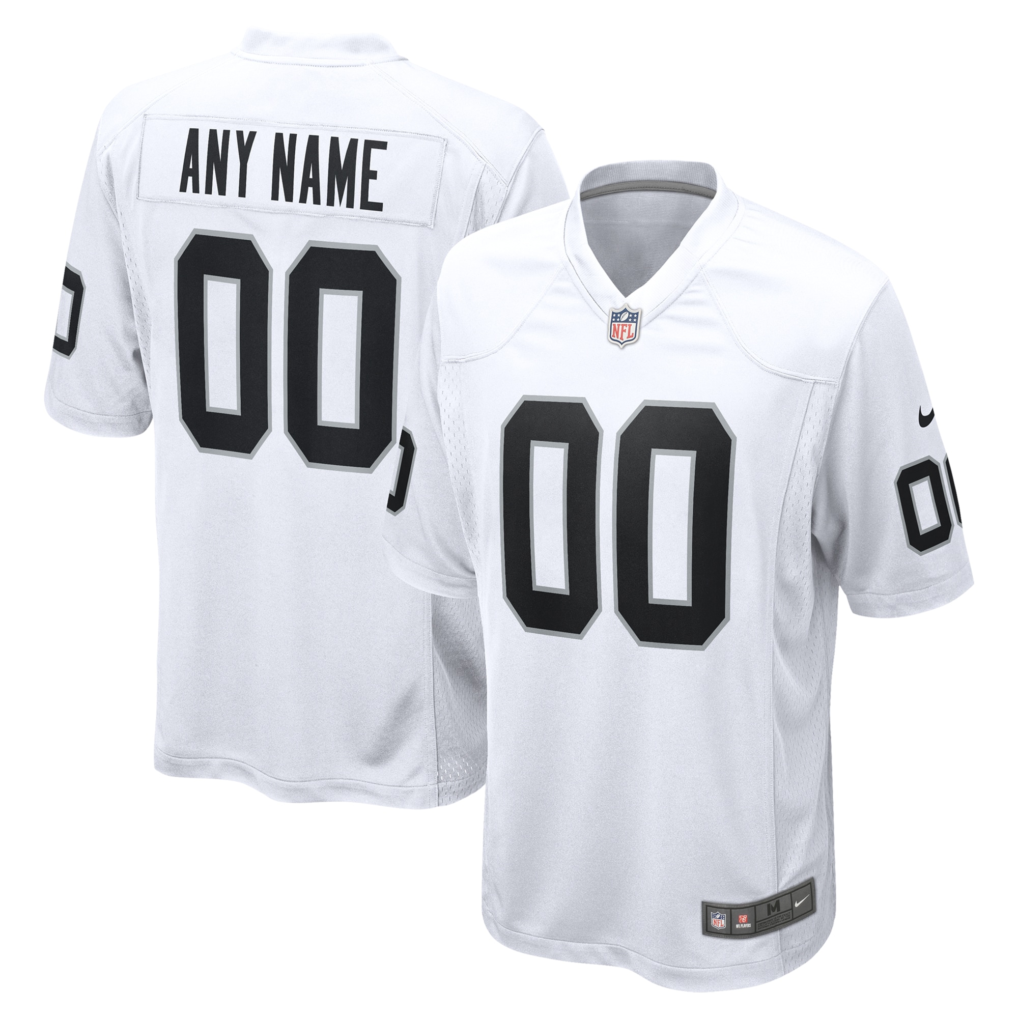 Youth Las Vegas Raiders White Team Custom Game Jersey JS1520 nicesnker