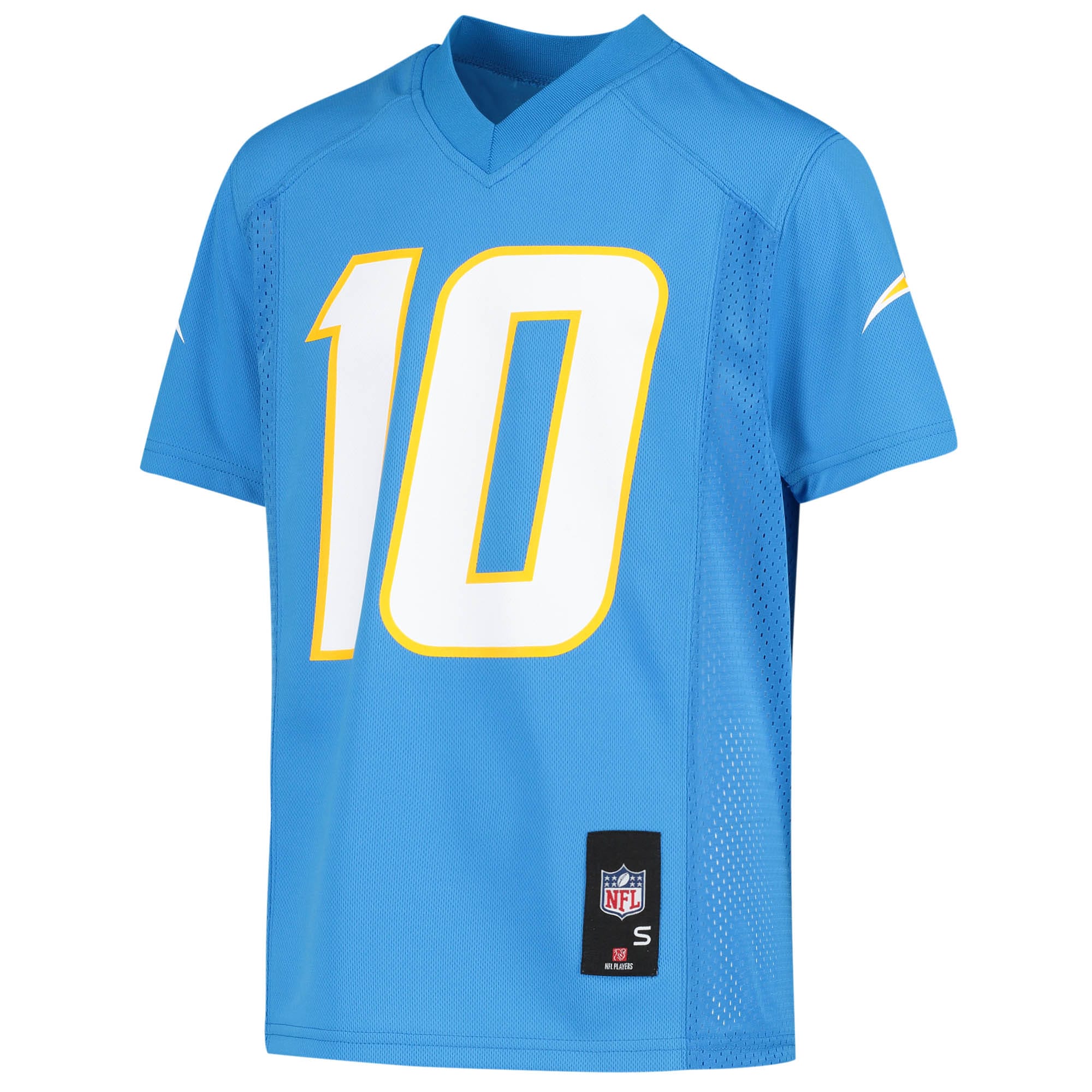 Alternative view of Youth Los Angeles Chargers Justin Herbert Powder Blue Player Jersey JS9267 nicesnker
