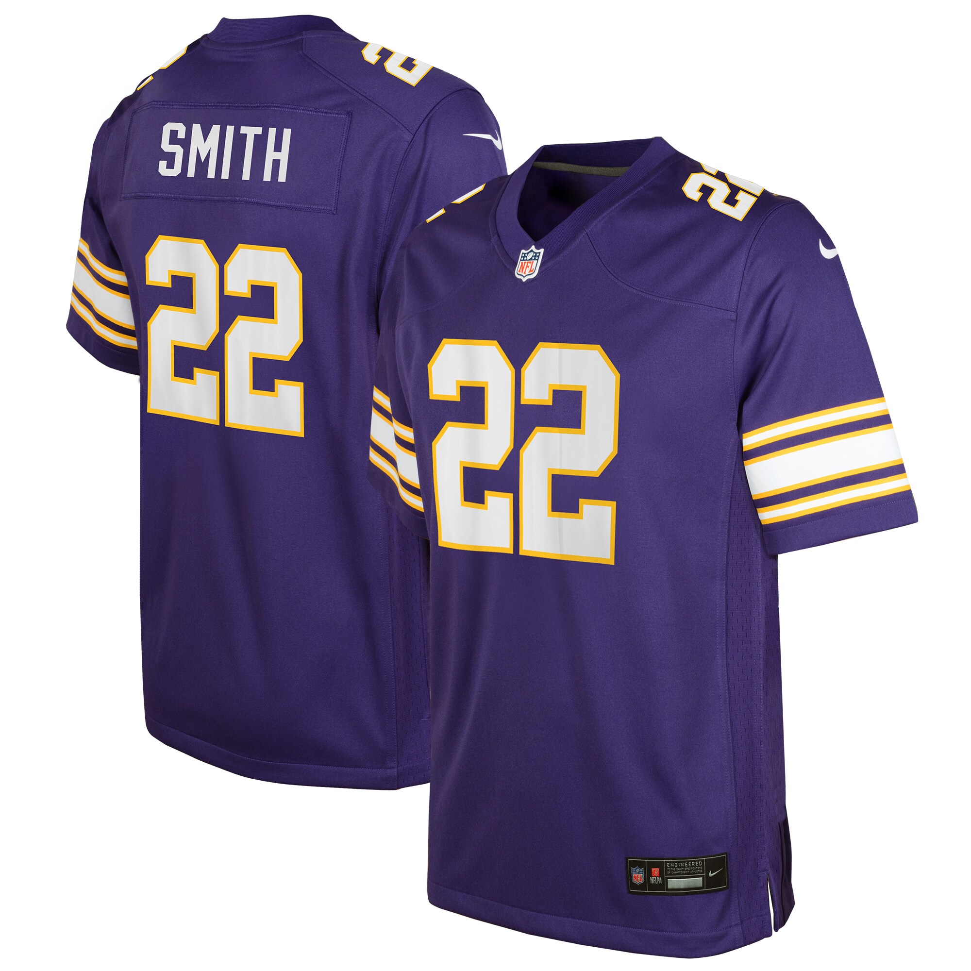 Youth Minnesota Vikings Harrison Smith Purple Game Jersey JS9276 nicesnker