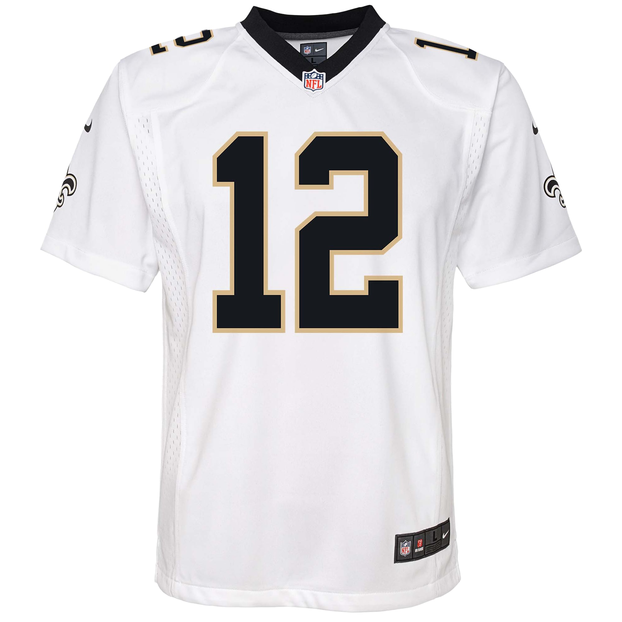 Alternative view of Youth New Orleans Saints Chris Olave White Game Jersey JS1682 nicesnker