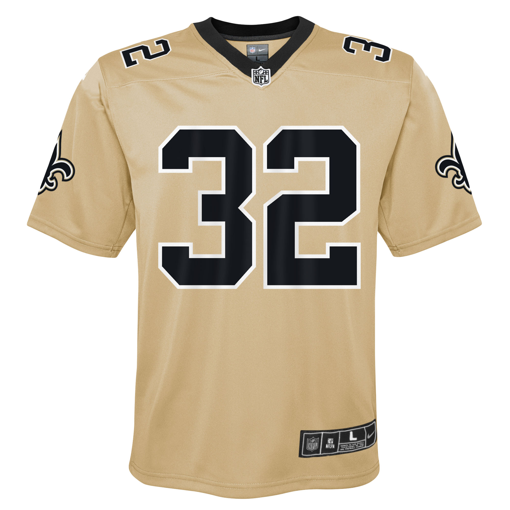 Alternative view of Youth New Orleans Saints Tyrann Mathieu Gold Inverted Game Jersey JS8399 nicesnker