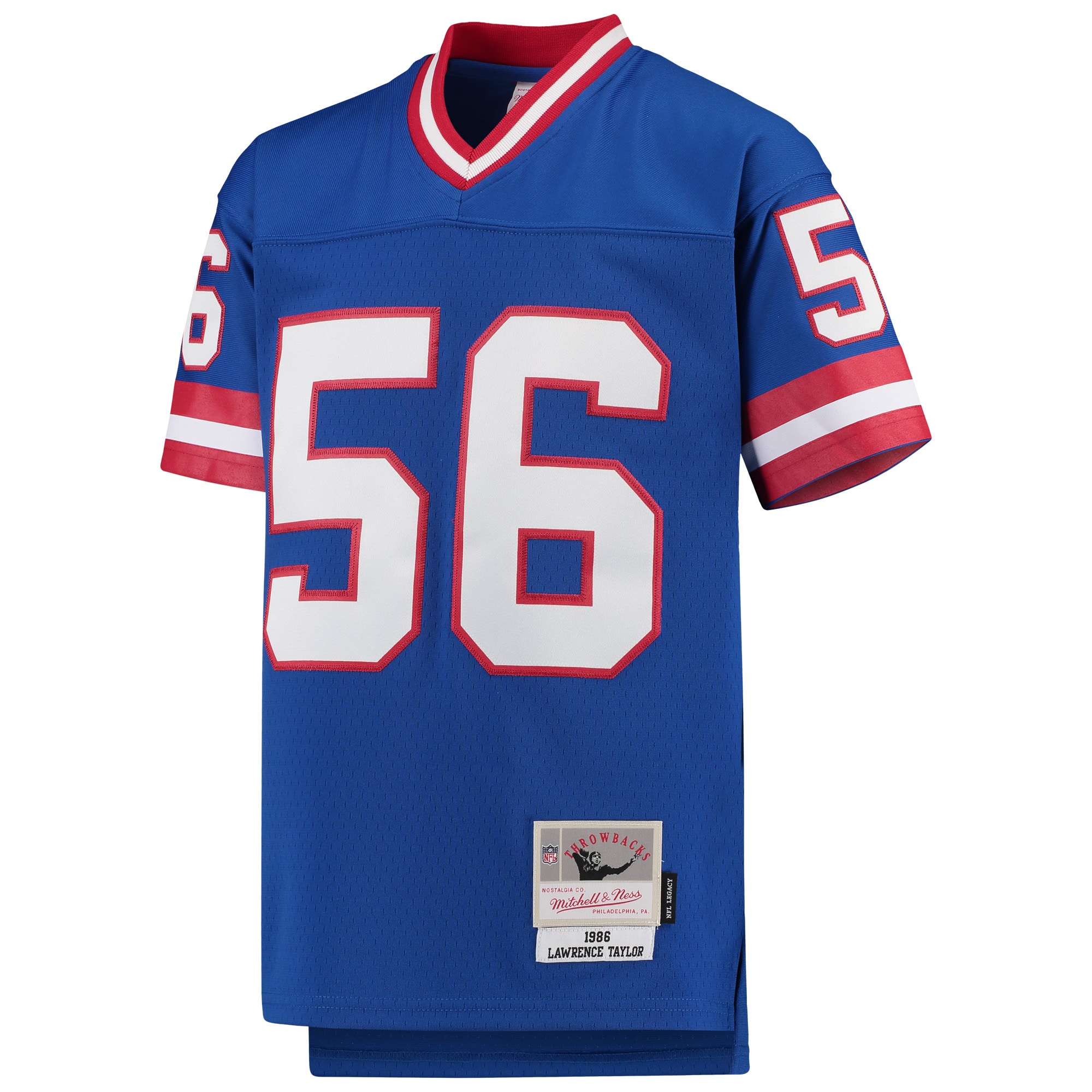 Alternative view of Youth New York Giants Lawrence Taylor Mitchell & Ness Royal 1986 Legacy Retired Player Jersey JS9941 nicesnker