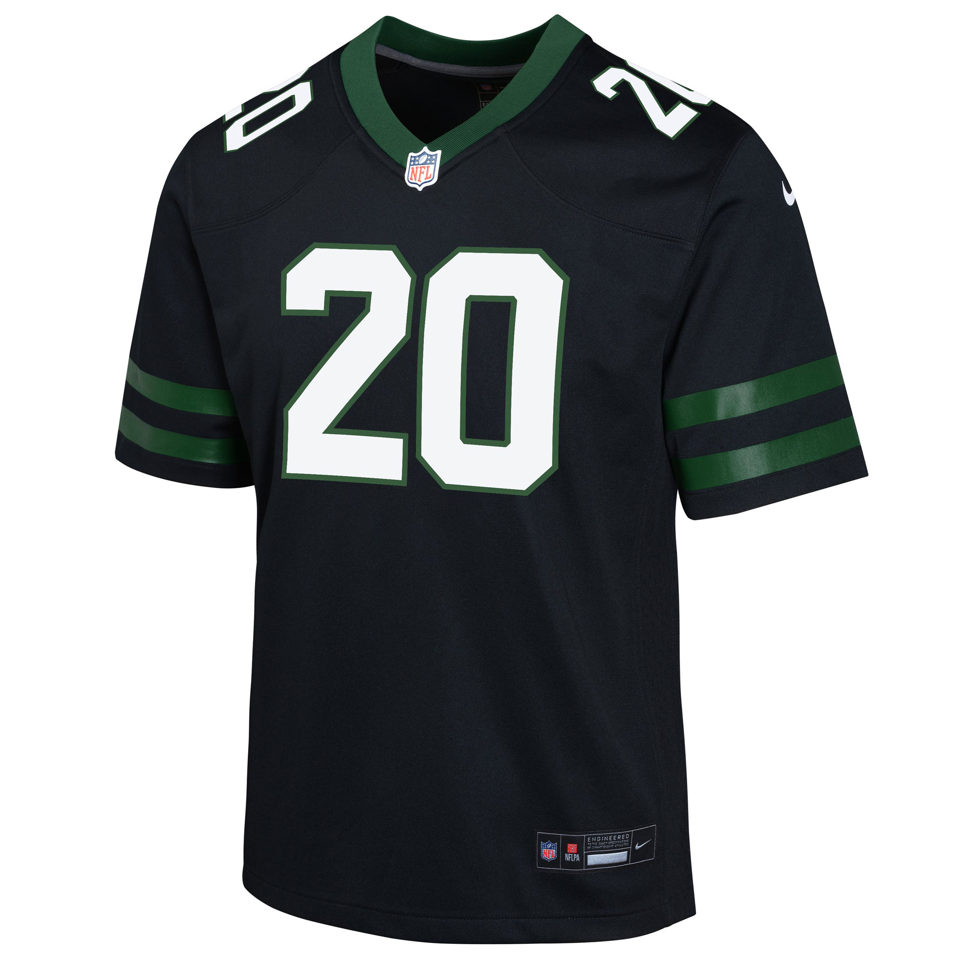 Alternative view of Youth New York Jets Breece Hall Legacy Black Alternate Game Jersey JS3809 nicesnker