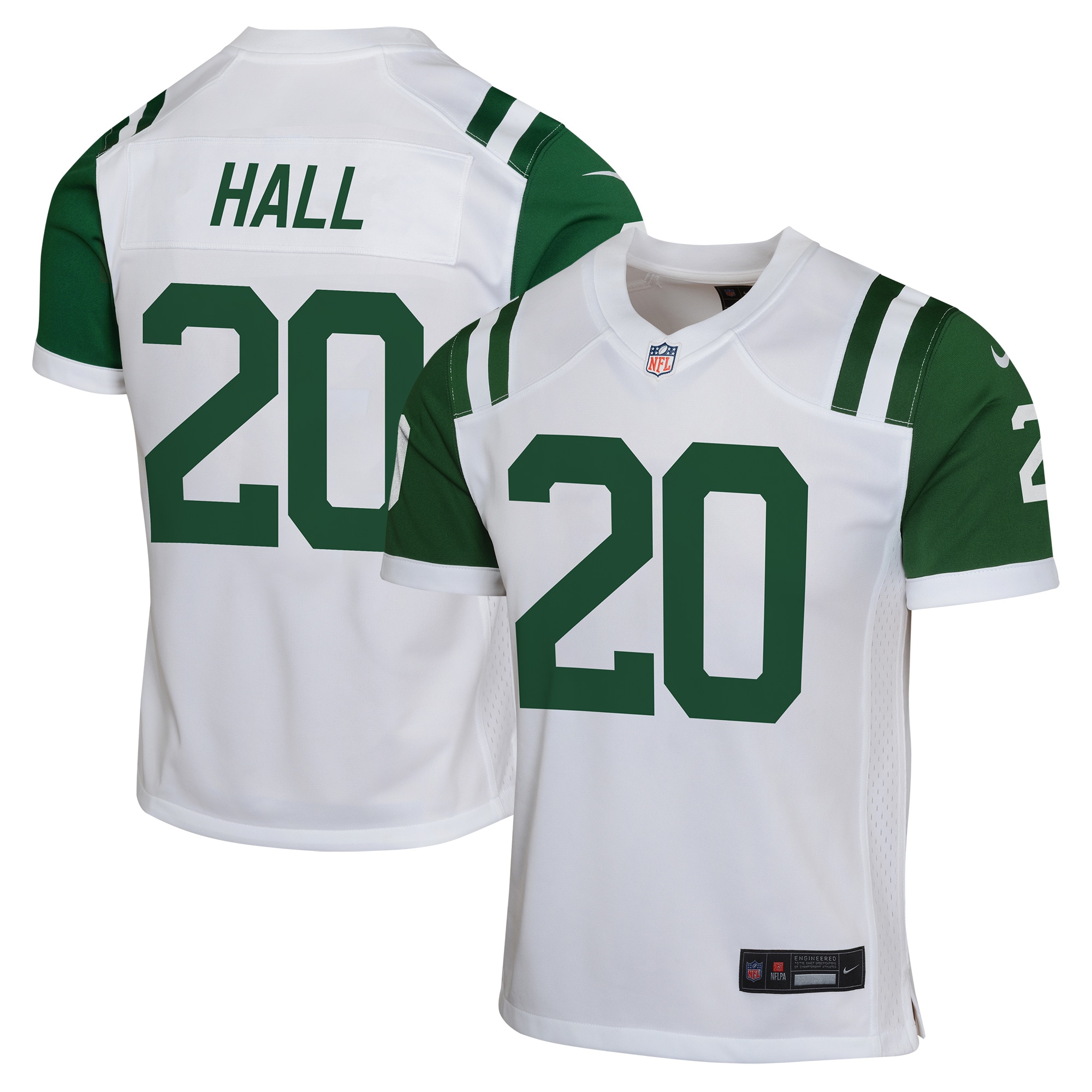 Youth New York Jets Breece Hall White Classic Alternate Game Jersey JS2784 nicesnker