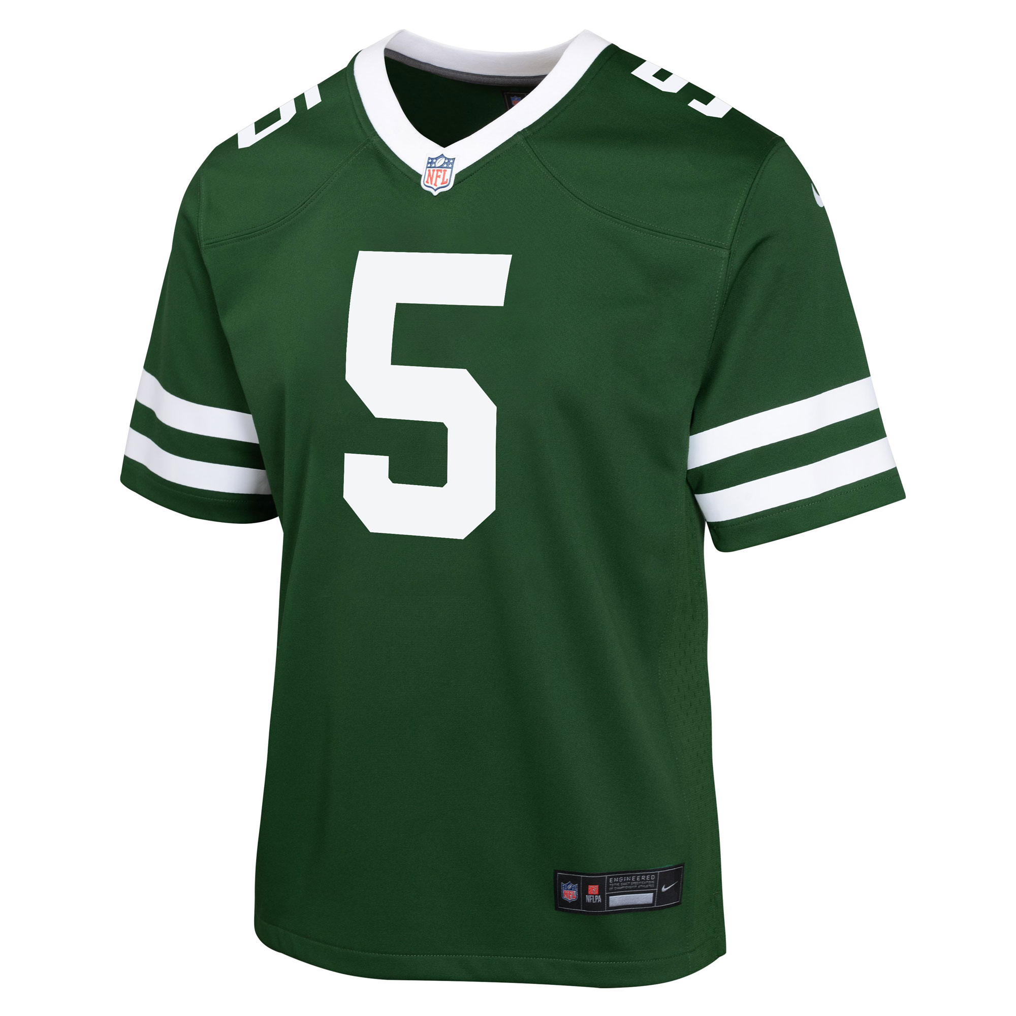 Alternative view of Youth New York Jets Garrett Wilson Legacy Green Game Jersey JS7347 nicesnker