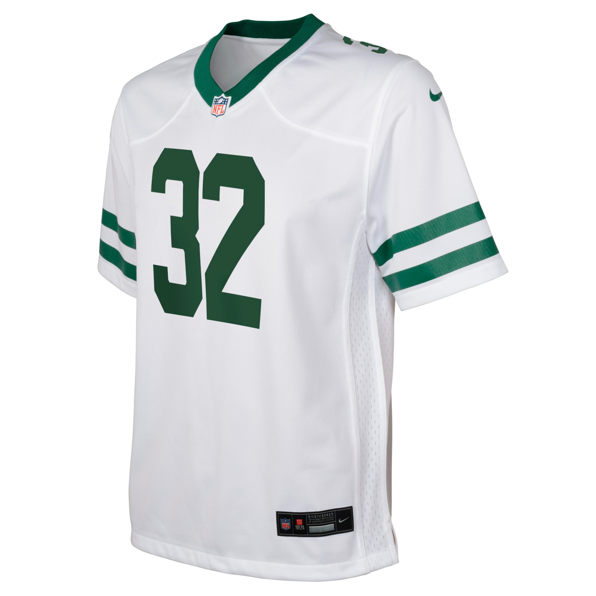 Alternative view of Youth New York Jets Michael Carter Legacy White Game Jersey JS1943 nicesnker